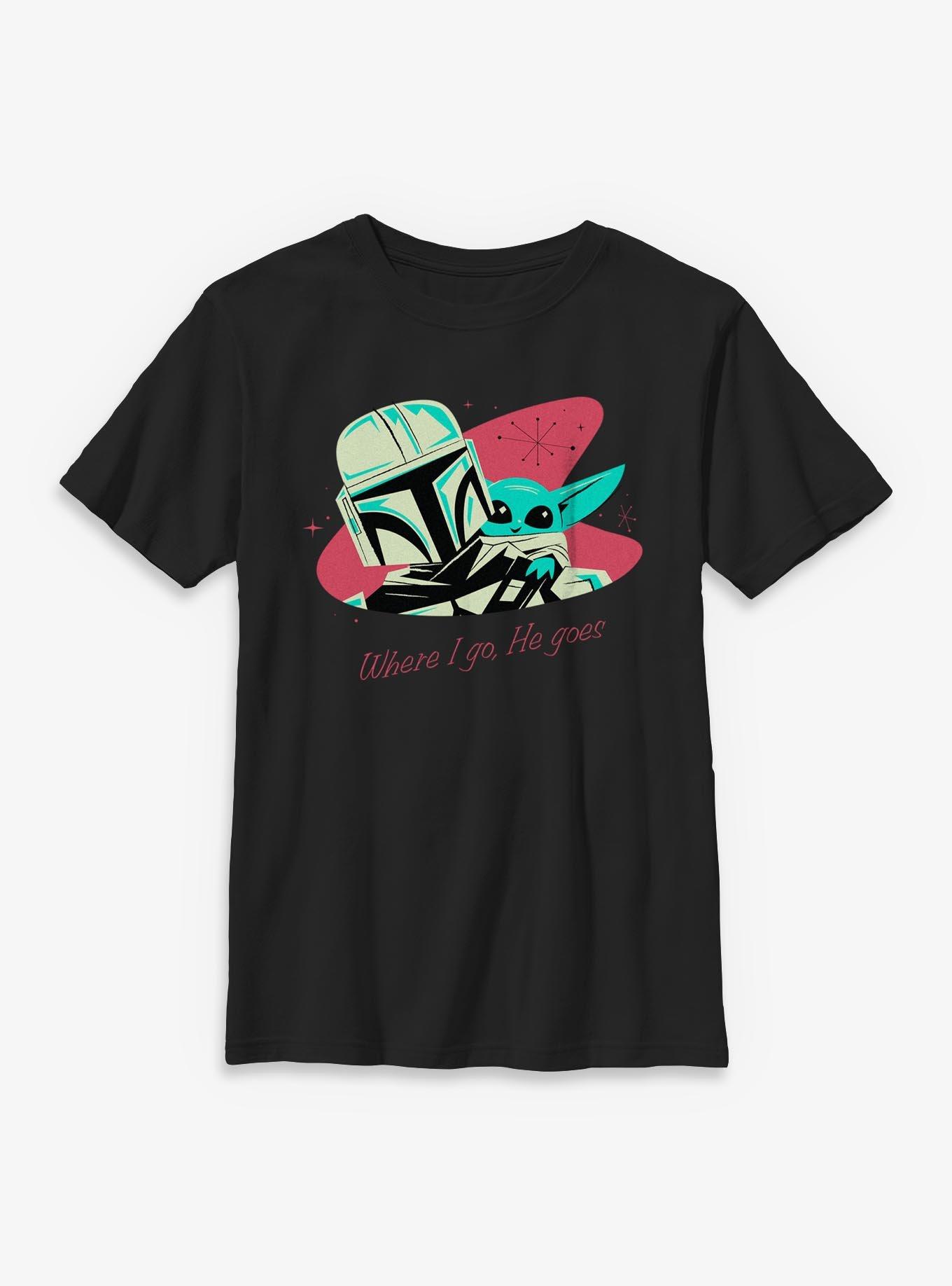 Star Wars Where We Go Mando & Grogu Youth T-Shirt, , hi-res