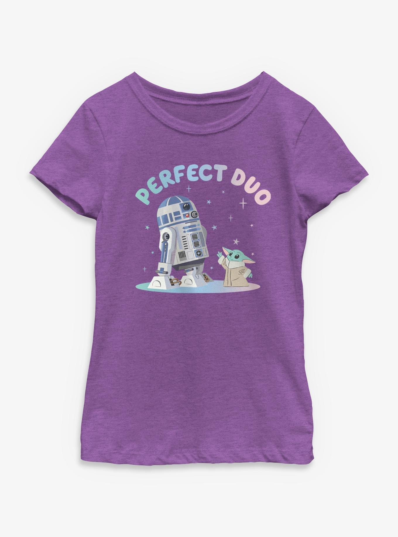 Star Wars The Mandalorian Perfect Duo R2D2 & Grogu Youth Girls T-Shirt, , hi-res