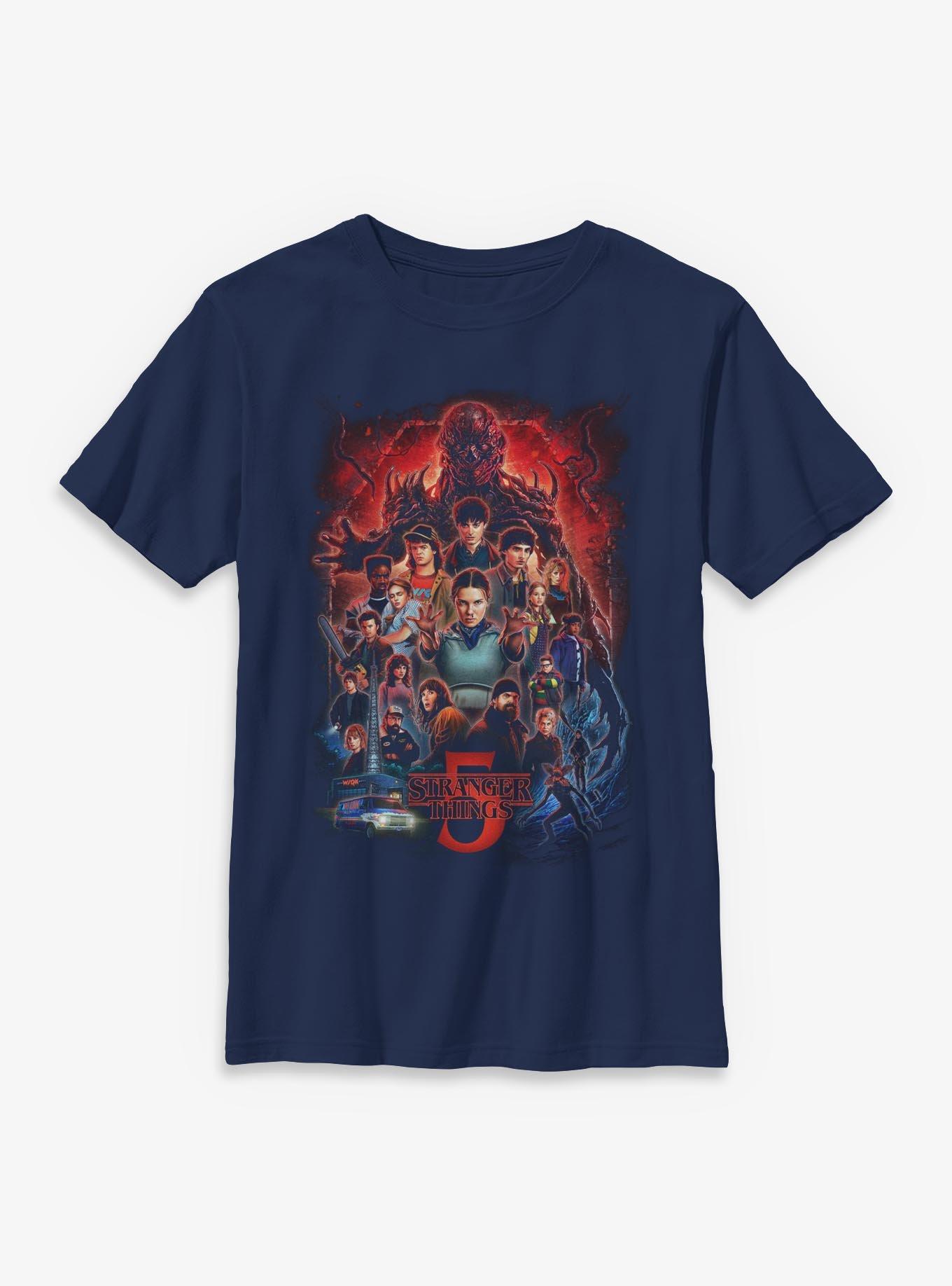 Stranger Things 5 Season Poster Youth T-Shirt, , hi-res