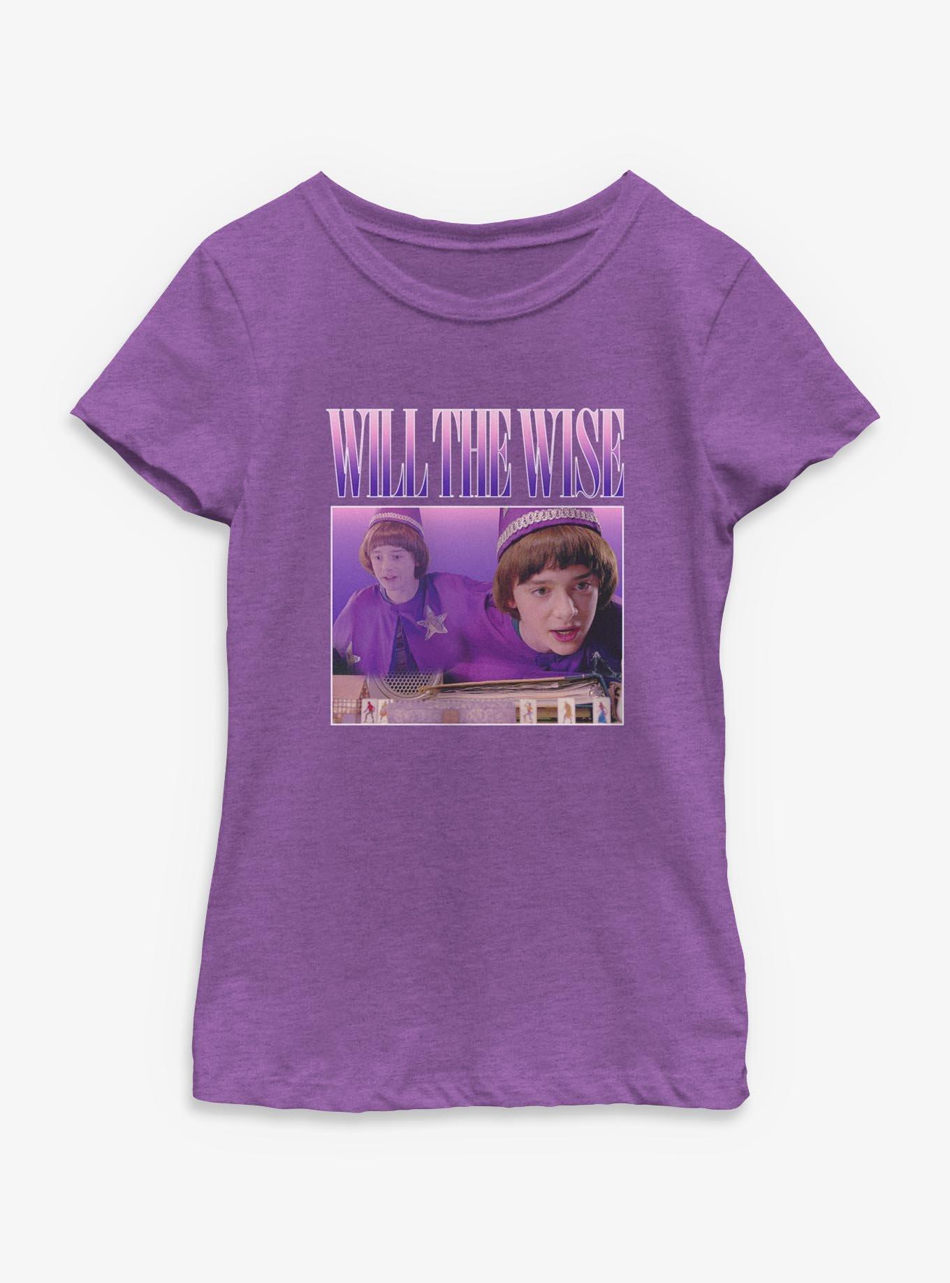 Stranger Things Will The Wise Box Montage Youth Girls T-Shirt, , hi-res