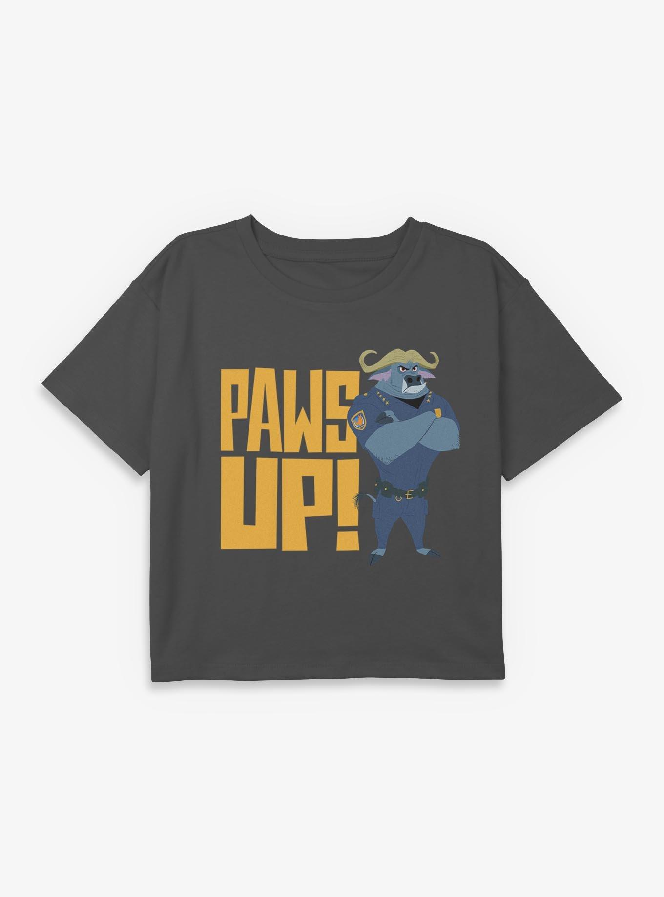 Disney Zootopia Paws Up Youth Girls Boxy Crop T-Shirt, , hi-res