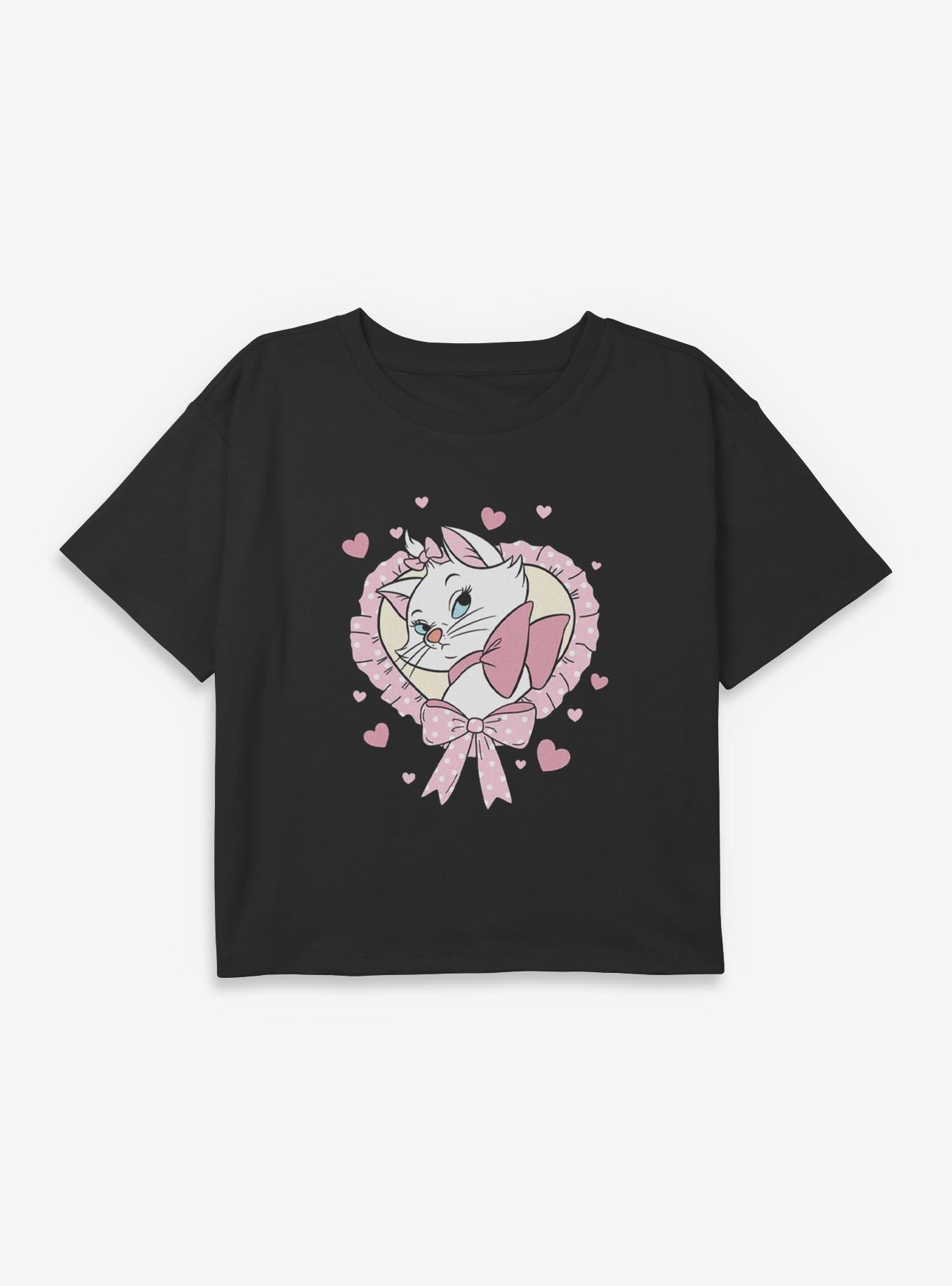 Disney The Aristocats Sassy Kitty Youth Girls Boxy Crop T-Shirt, , hi-res