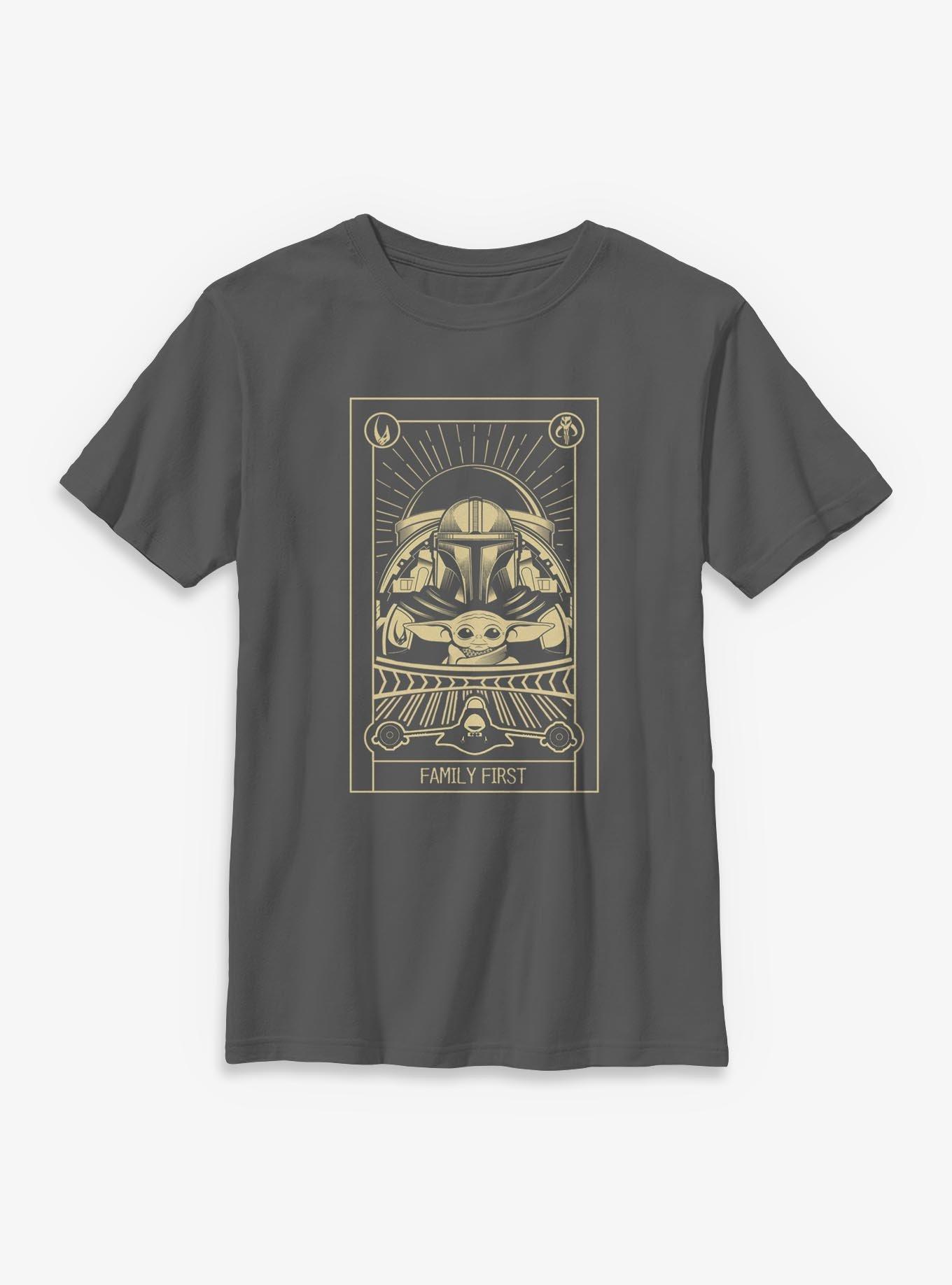 Star Wars The Mandalorian Family First Tarot Youth T-Shirt, , hi-res