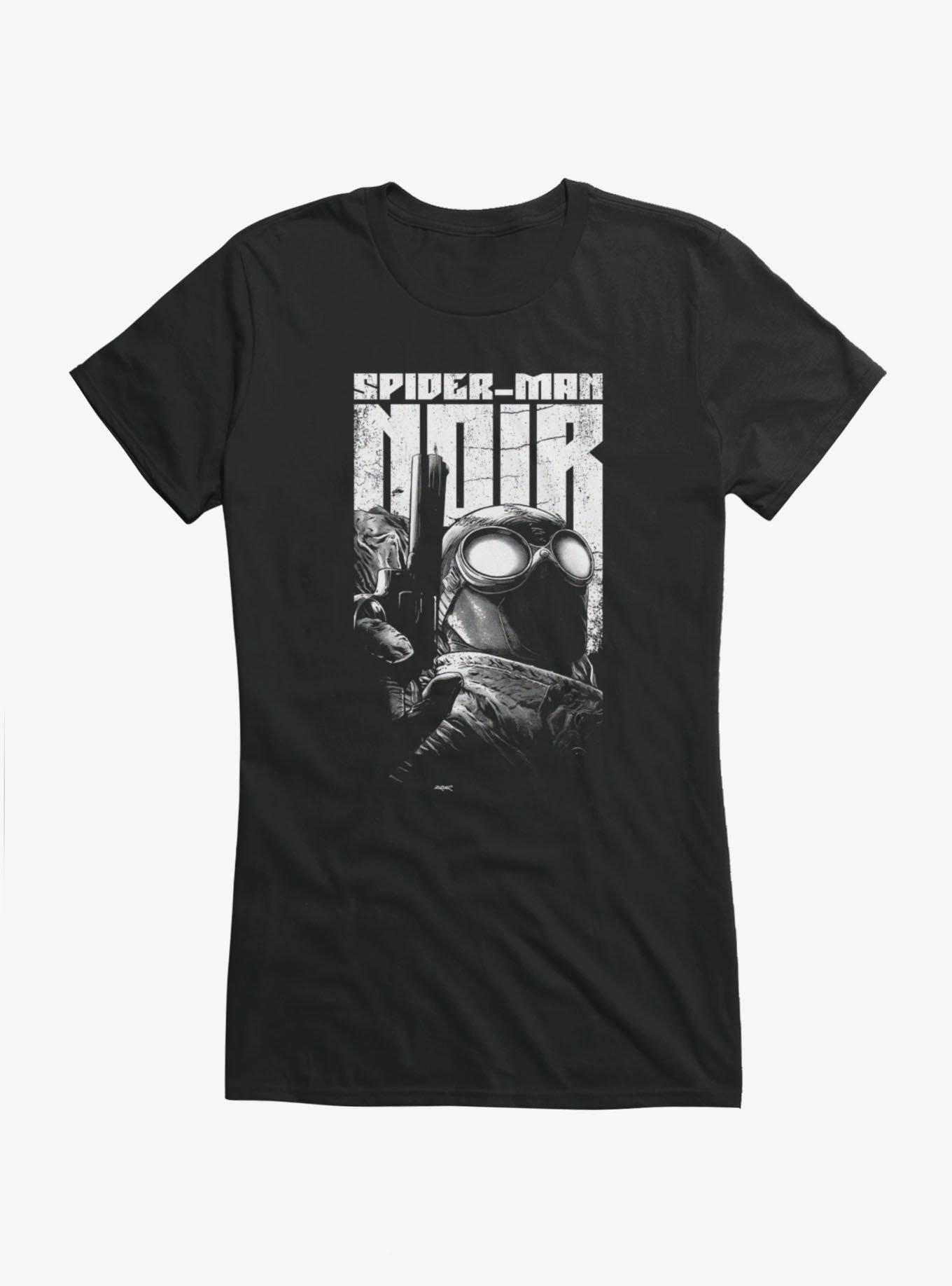 Marvel Spider-Man Noir Portrait Girls T-Shirt