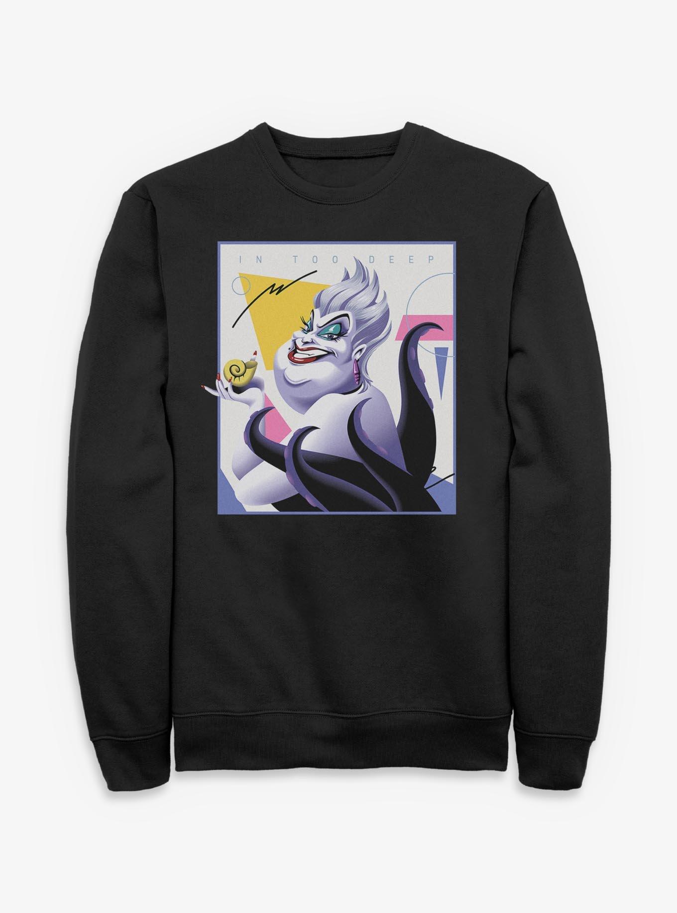 Disney Villains Ursula In Too Deep Retro Sweatshirt, , hi-res