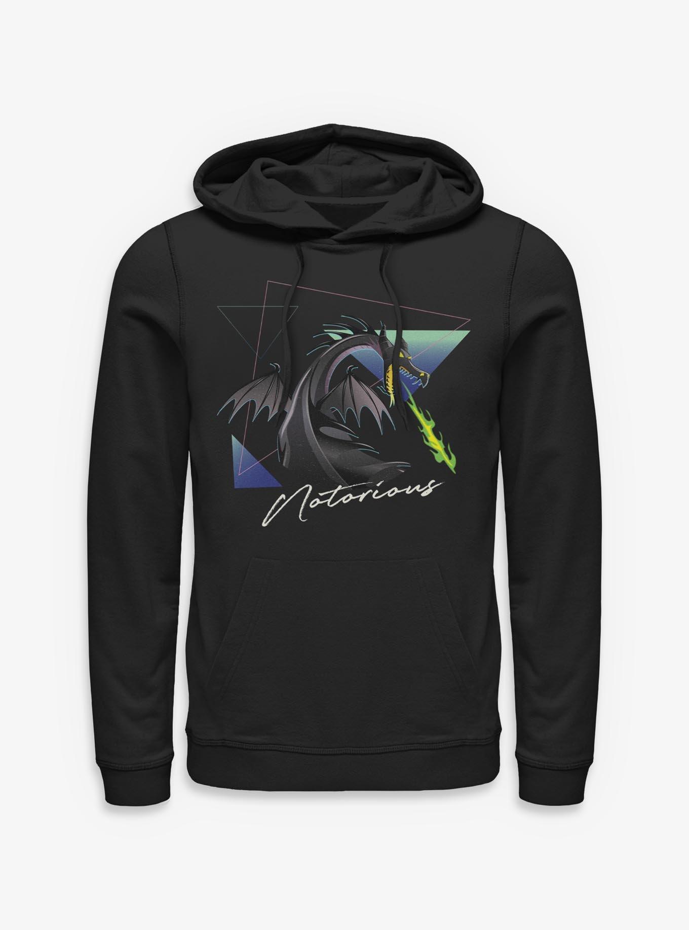 Disney Villains Notorious Fire Breathing Dragon Retro Hoodie, , hi-res