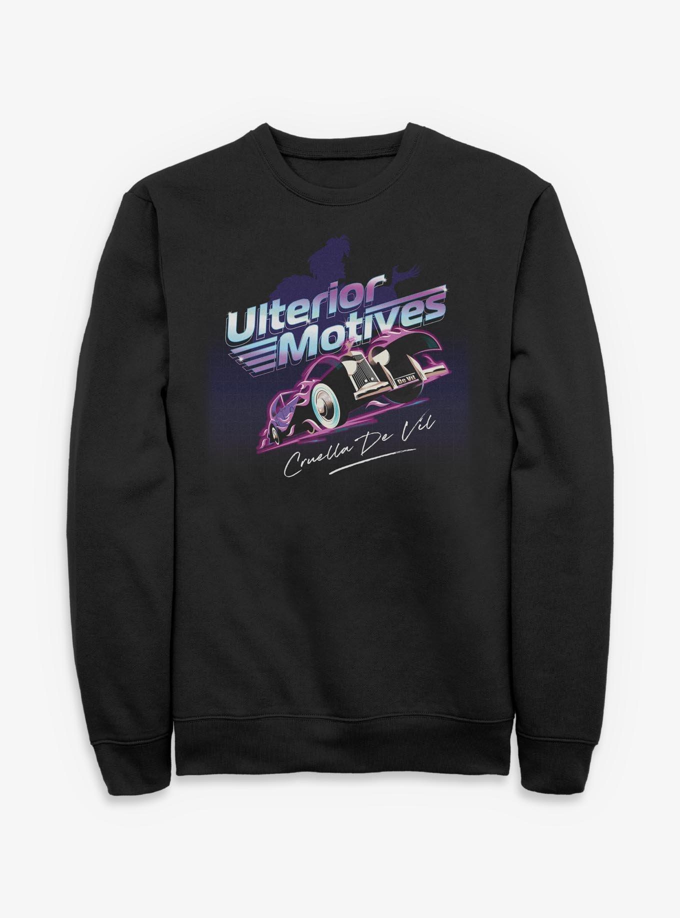 Disney Villains Ulterior Motives Cruella Car Sweatshirt, , hi-res