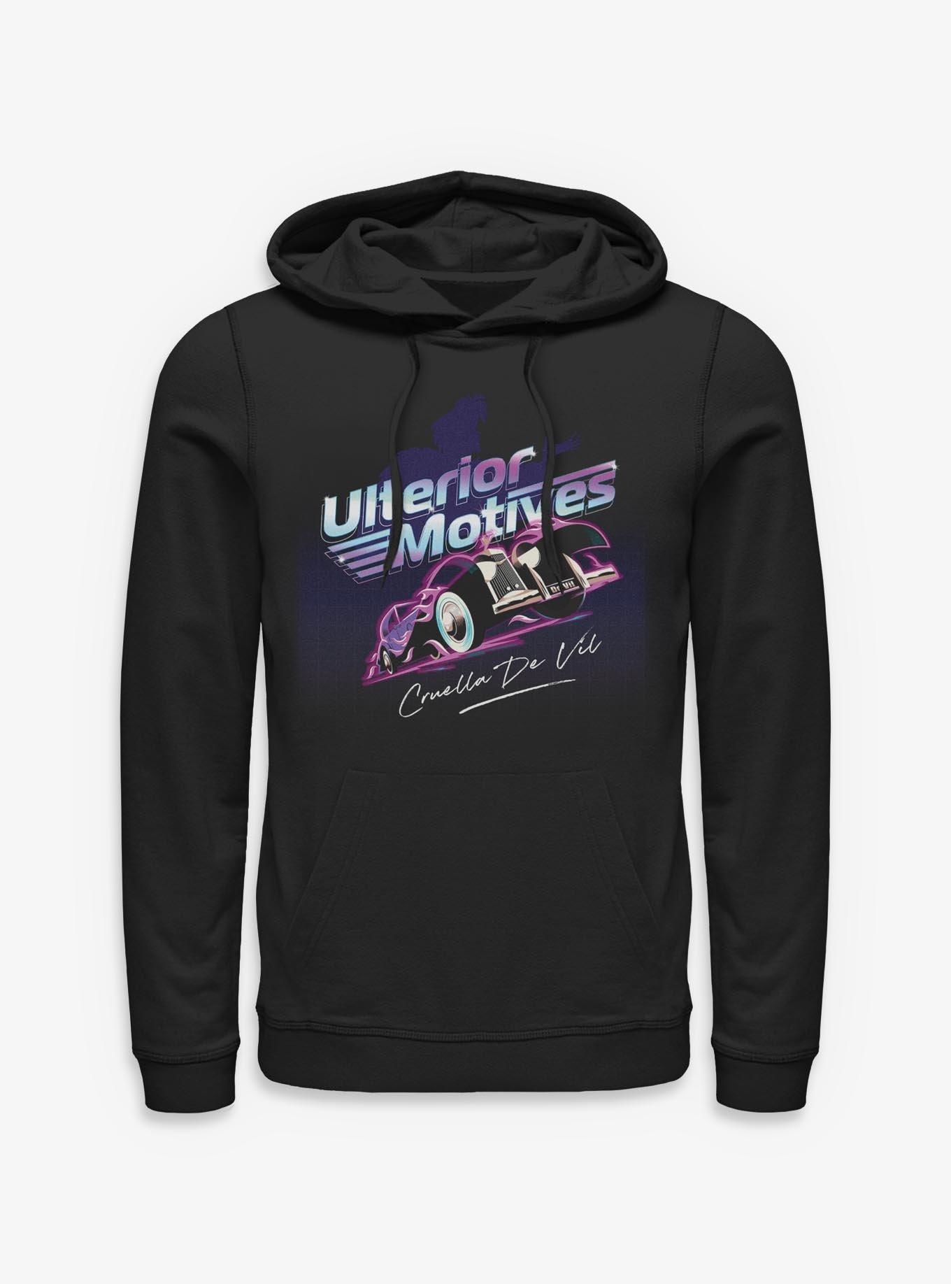 Disney Villains Ulterior Motives Cruella Car Hoodie, BLACK, hi-res
