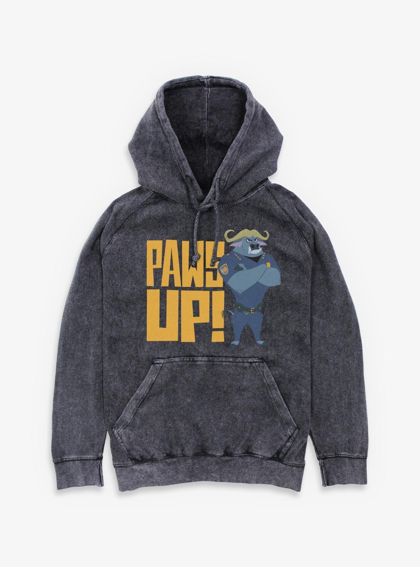 Disney Zootopia Paws Up Mineral Wash Hoodie, , hi-res