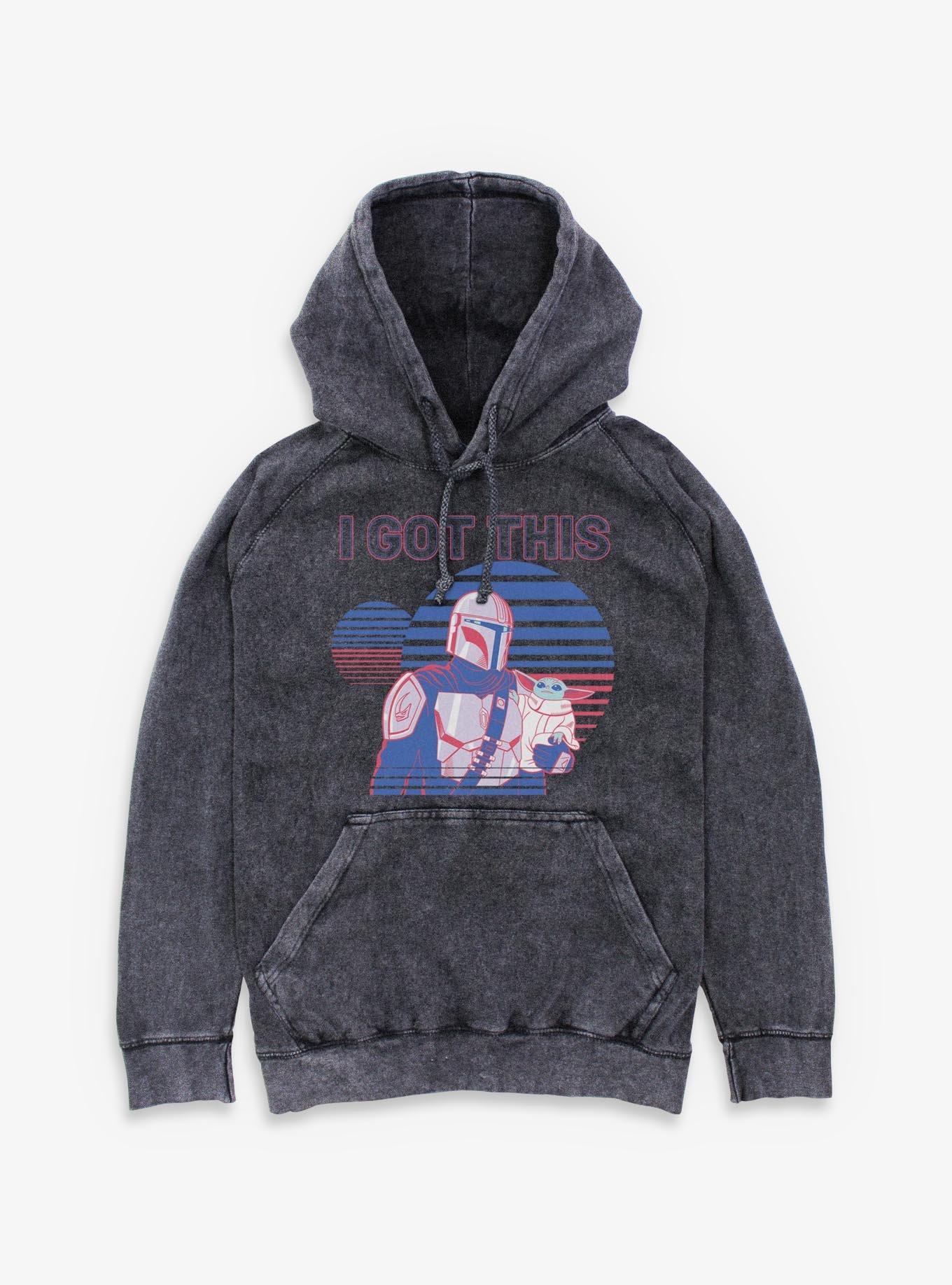 Star Wars The Mandalorian I Got This Sunset Stripes Mineral Wash Hoodie, , hi-res