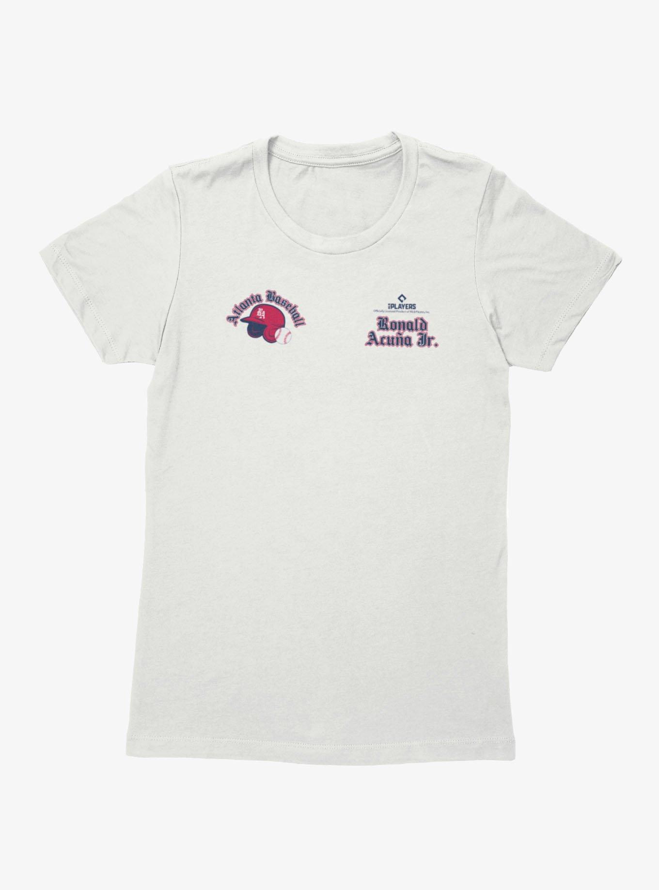 MLB Ronald Acu?a Jr. Atlanta Helmet Womens T-Shirt, , hi-res