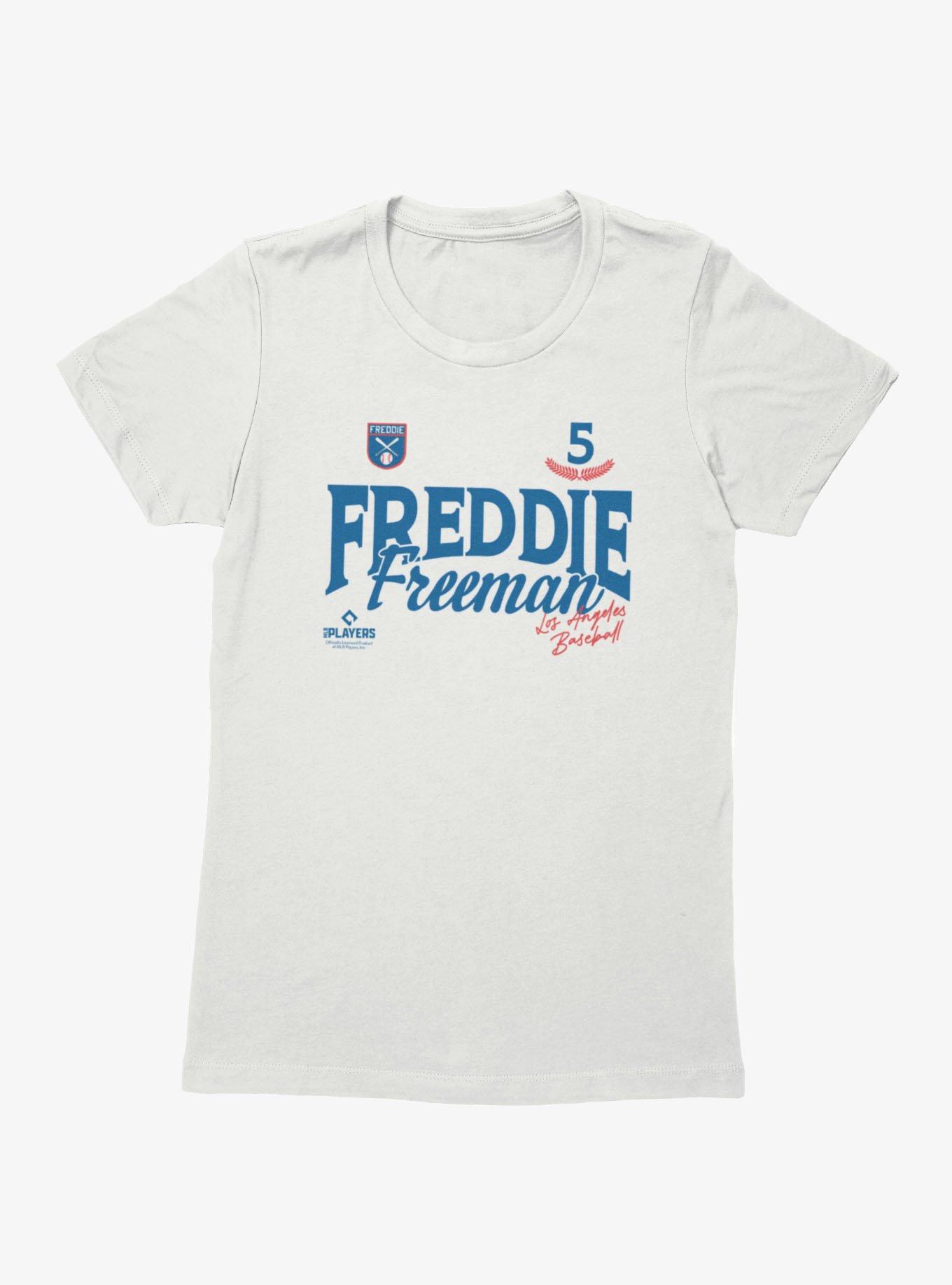 MLB Freddie Freeman Baseball Badges Womens T-Shirt, , hi-res