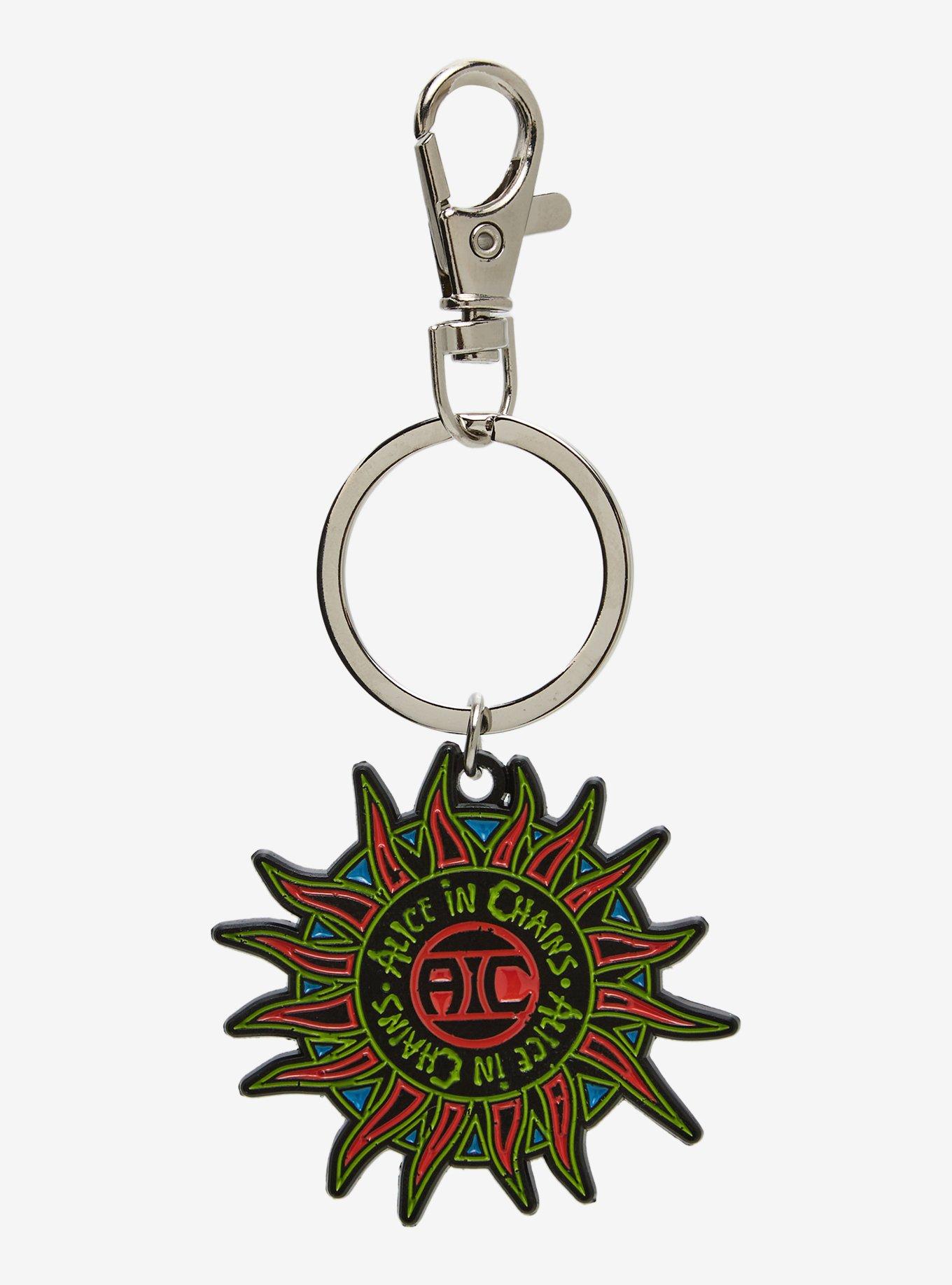 Alice In Chains Sun Logo Keychain, , hi-res