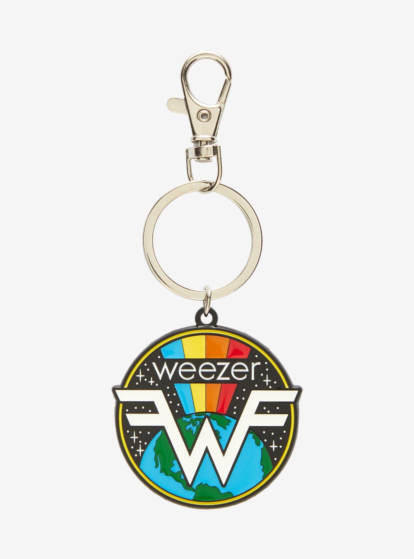 Weezer Globe Rainbow Keychain, , hi-res
