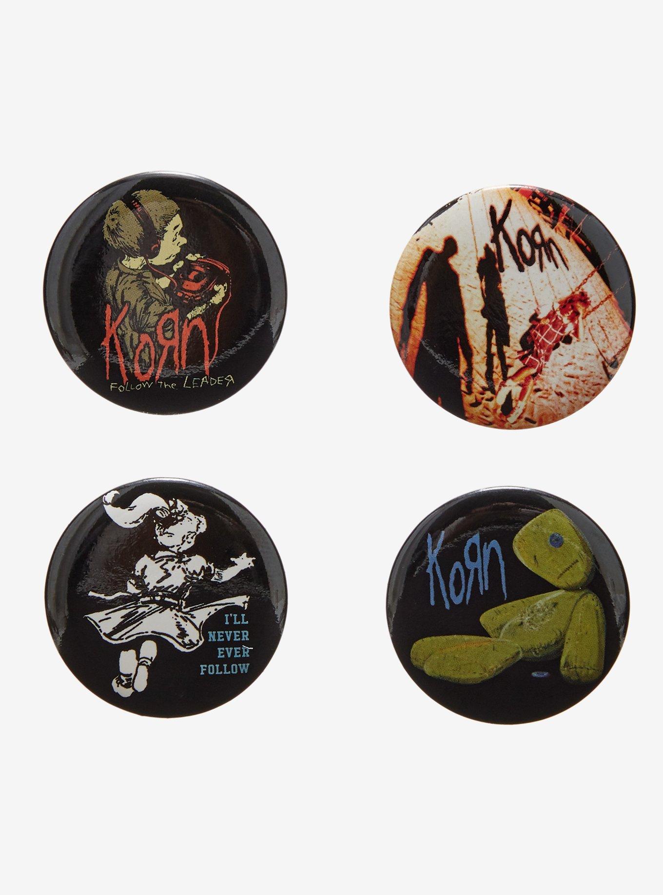 Korn Album Button Set, , hi-res