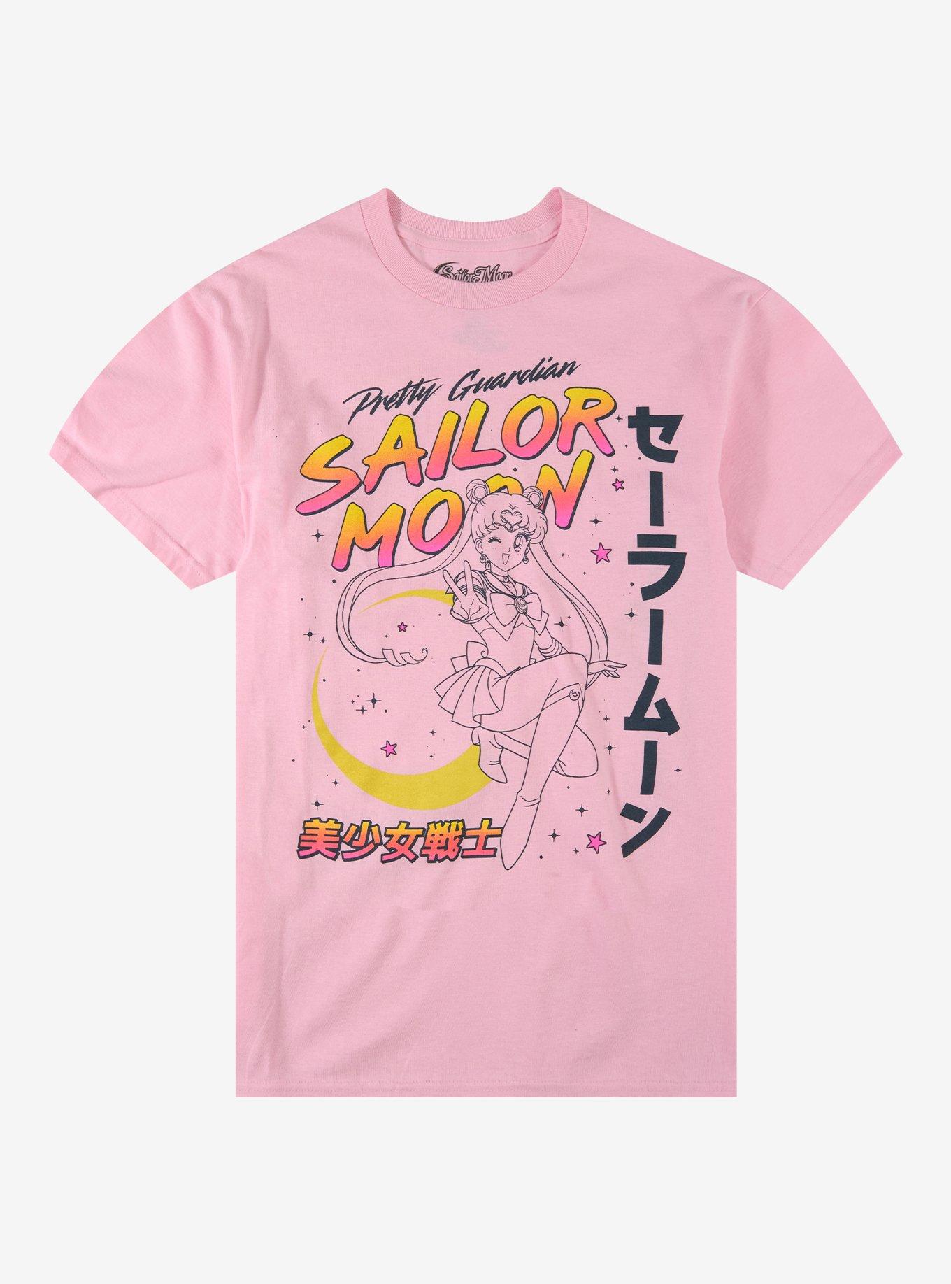 トップス Pretty Guardian Sailor Moon T-shirt L Pretty Guardian Sailor Moon Pink Line Art T-Shirt | Hot Topic