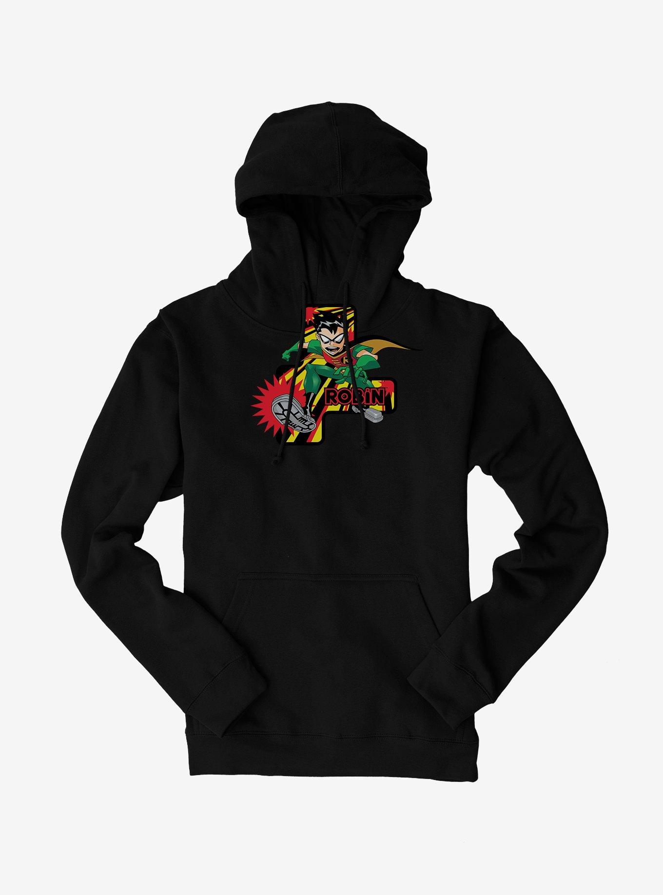 Teen Titans Robin Hoodie, BLACK, hi-res