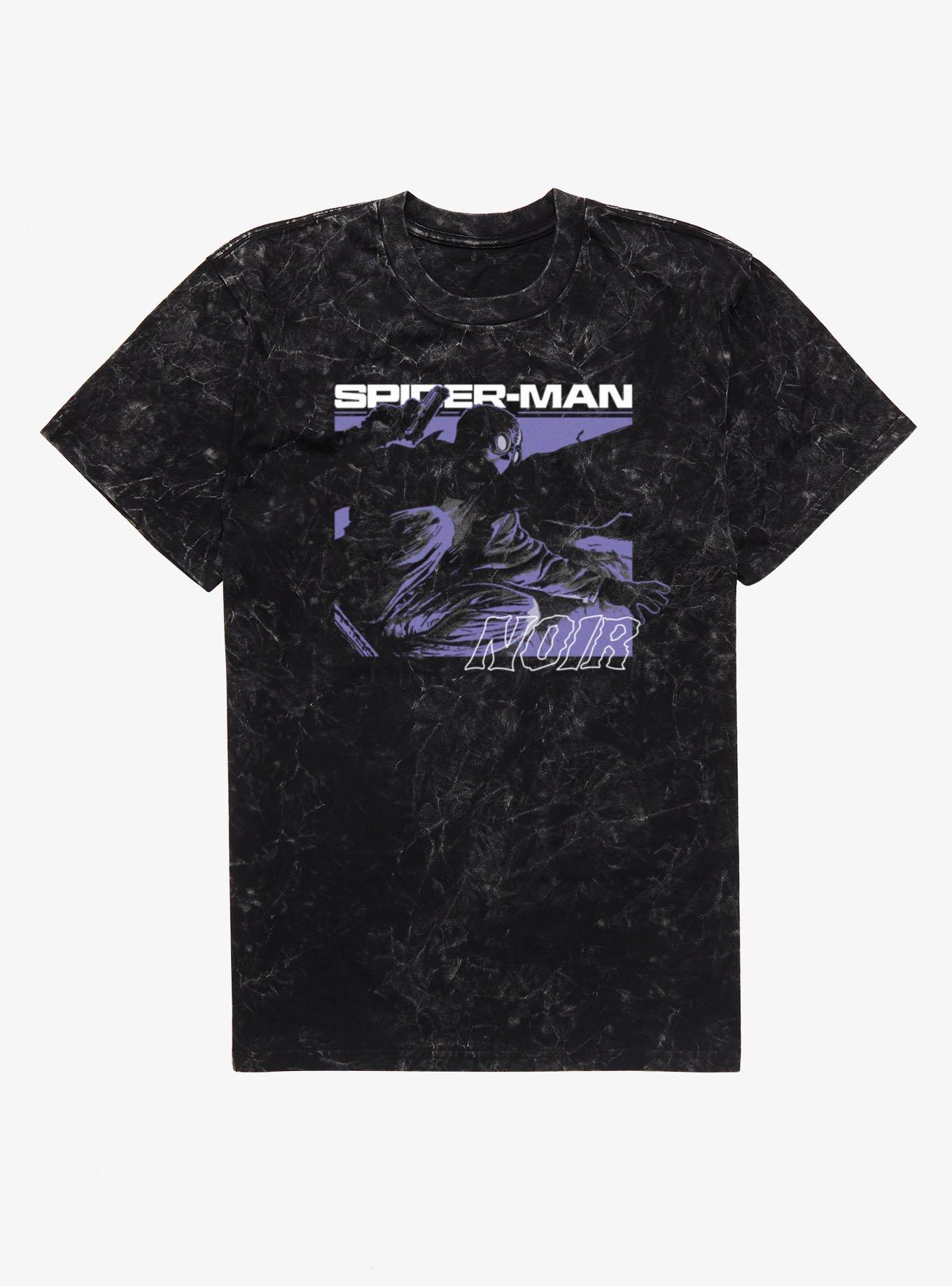 Marvel Spider-Man Noir Crouching Mineral Wash T-Shirt
