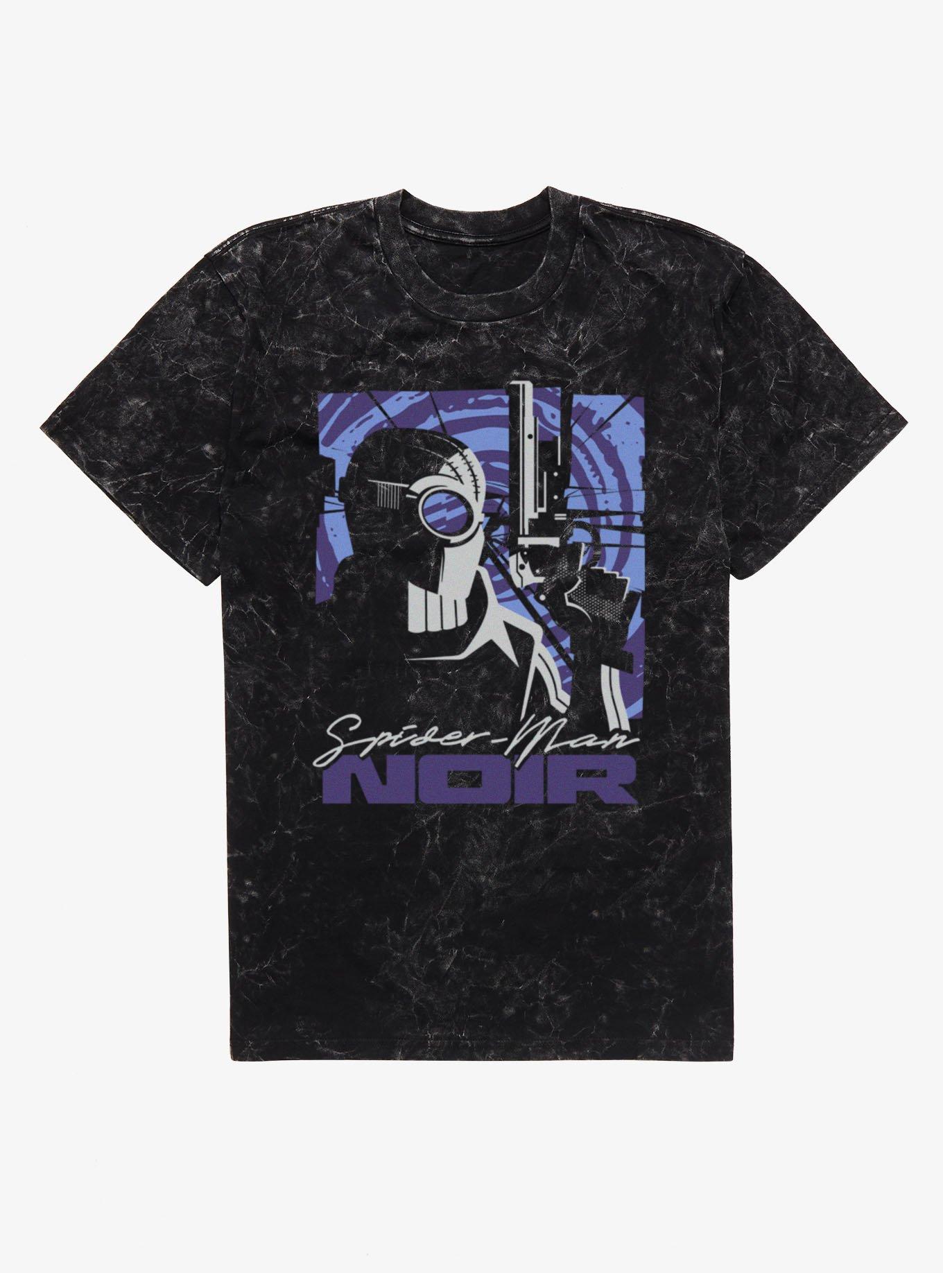 Marvel Spider-Man Noir Sense The Warp Mineral Wash T-Shirt, , hi-res