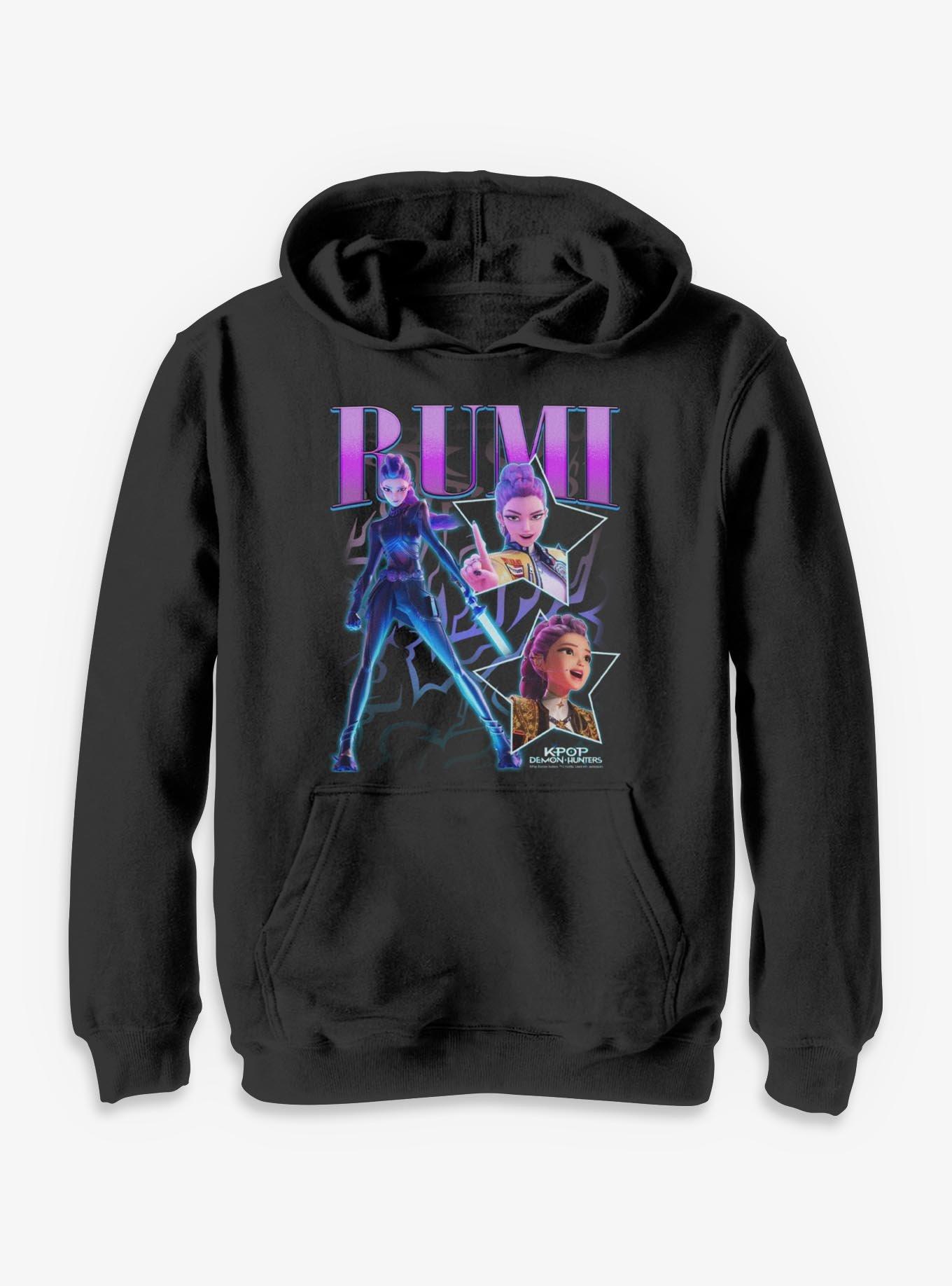 KPop Demon Hunters Rumi Star Collage Youth Hoodie, , hi-res