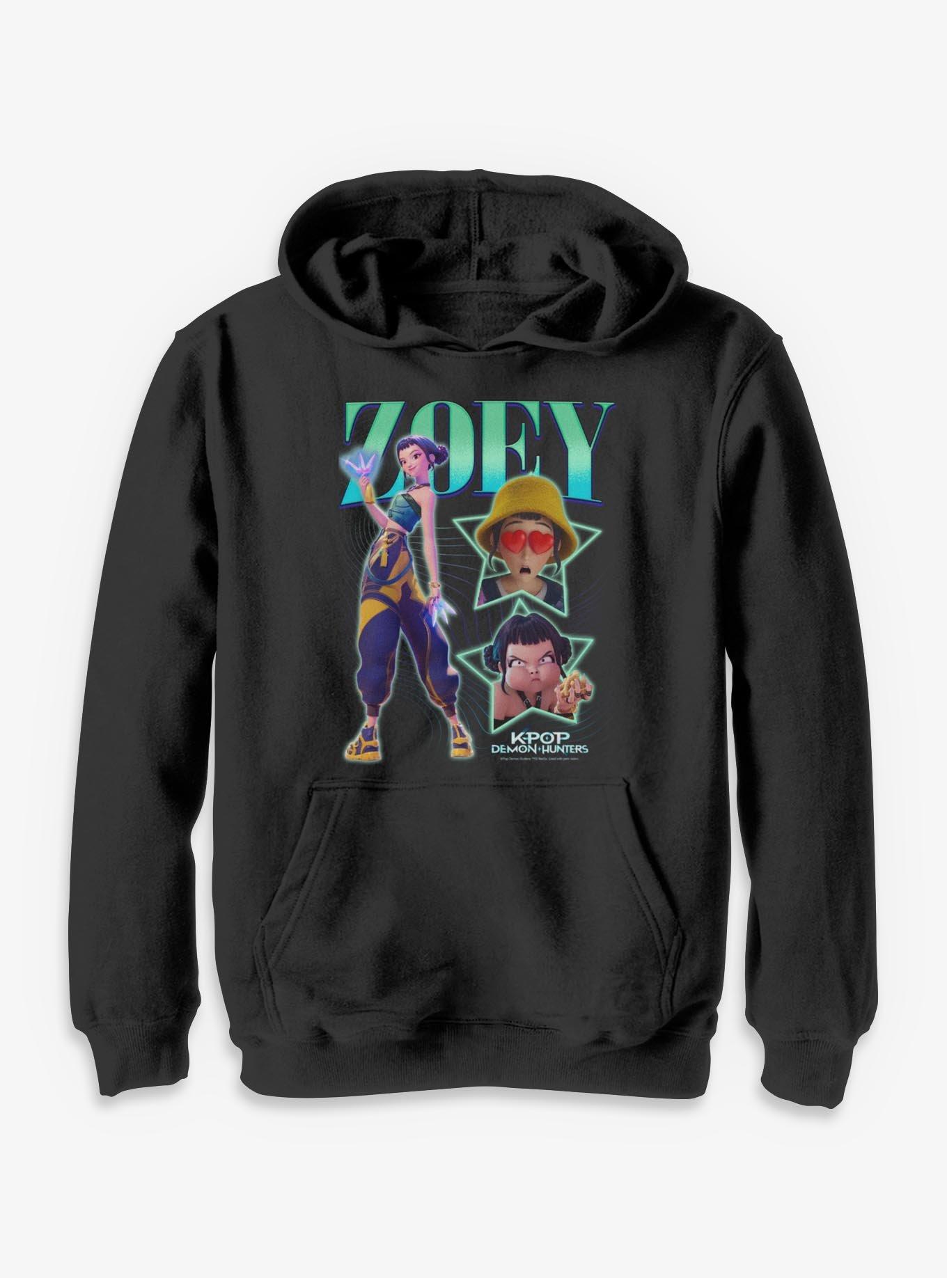 KPop Demon Hunters Zoey Star Collage Youth Hoodie