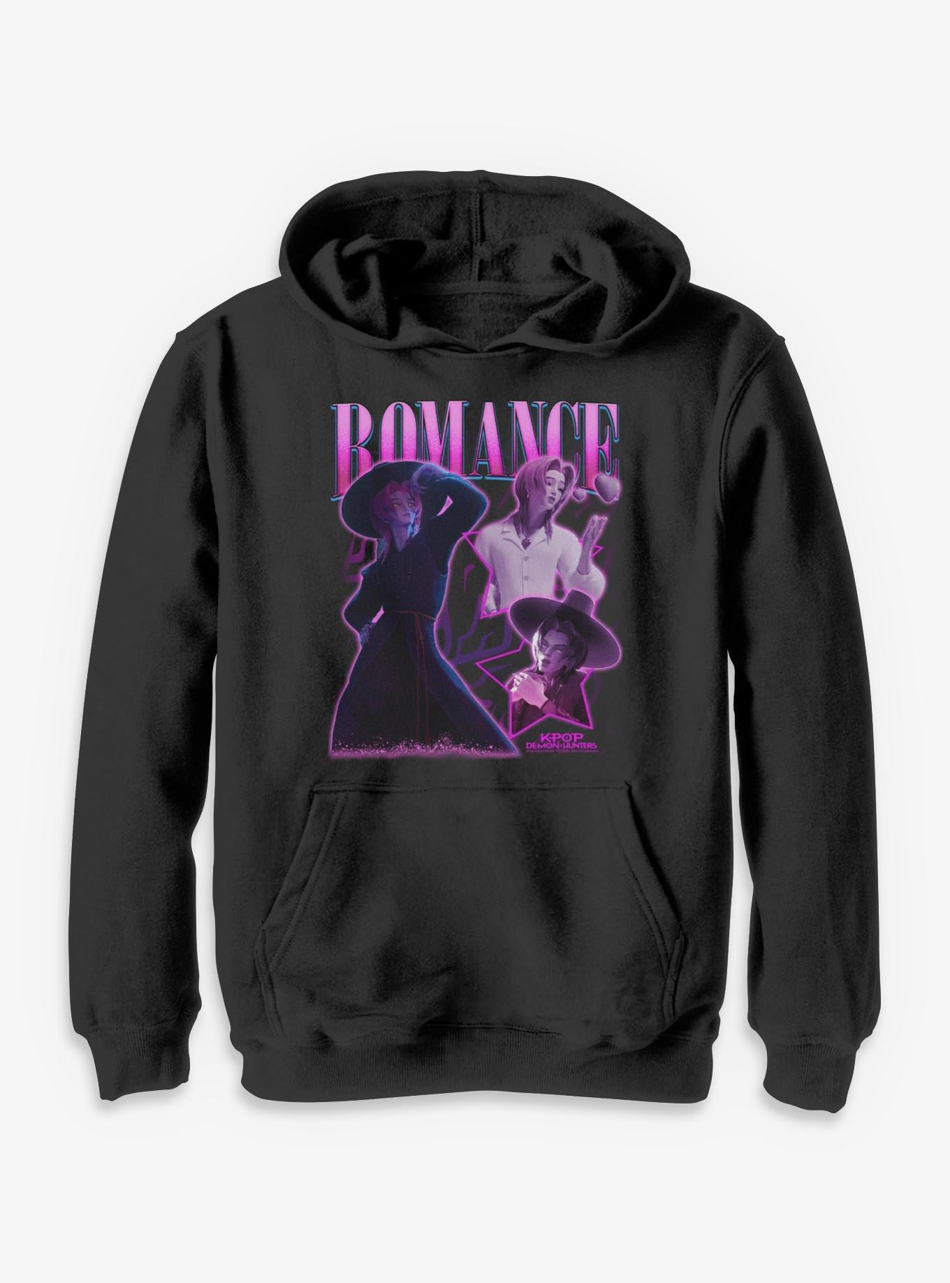 KPop Demon Hunters Saja Boys Romance Collage Youth Hoodie, , hi-res