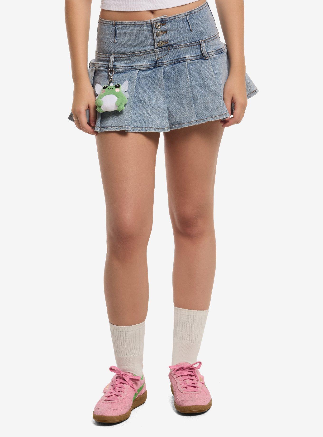 Thorn & Fable Pleated Mini Skort With Fairy Frog Plush Charm | Hot