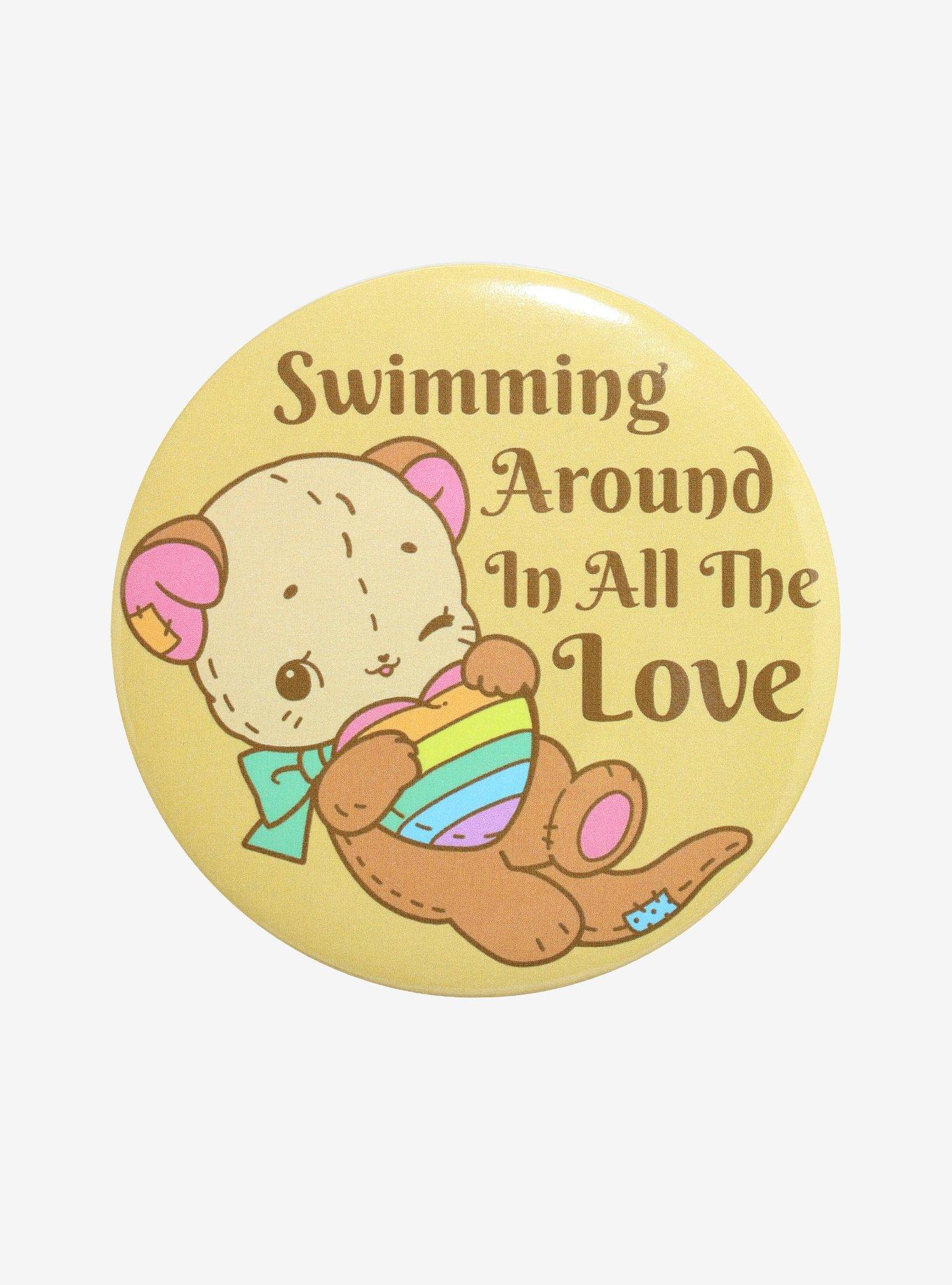 Otter Pride 3 Inch Button By Vampire Valentine, , hi-res