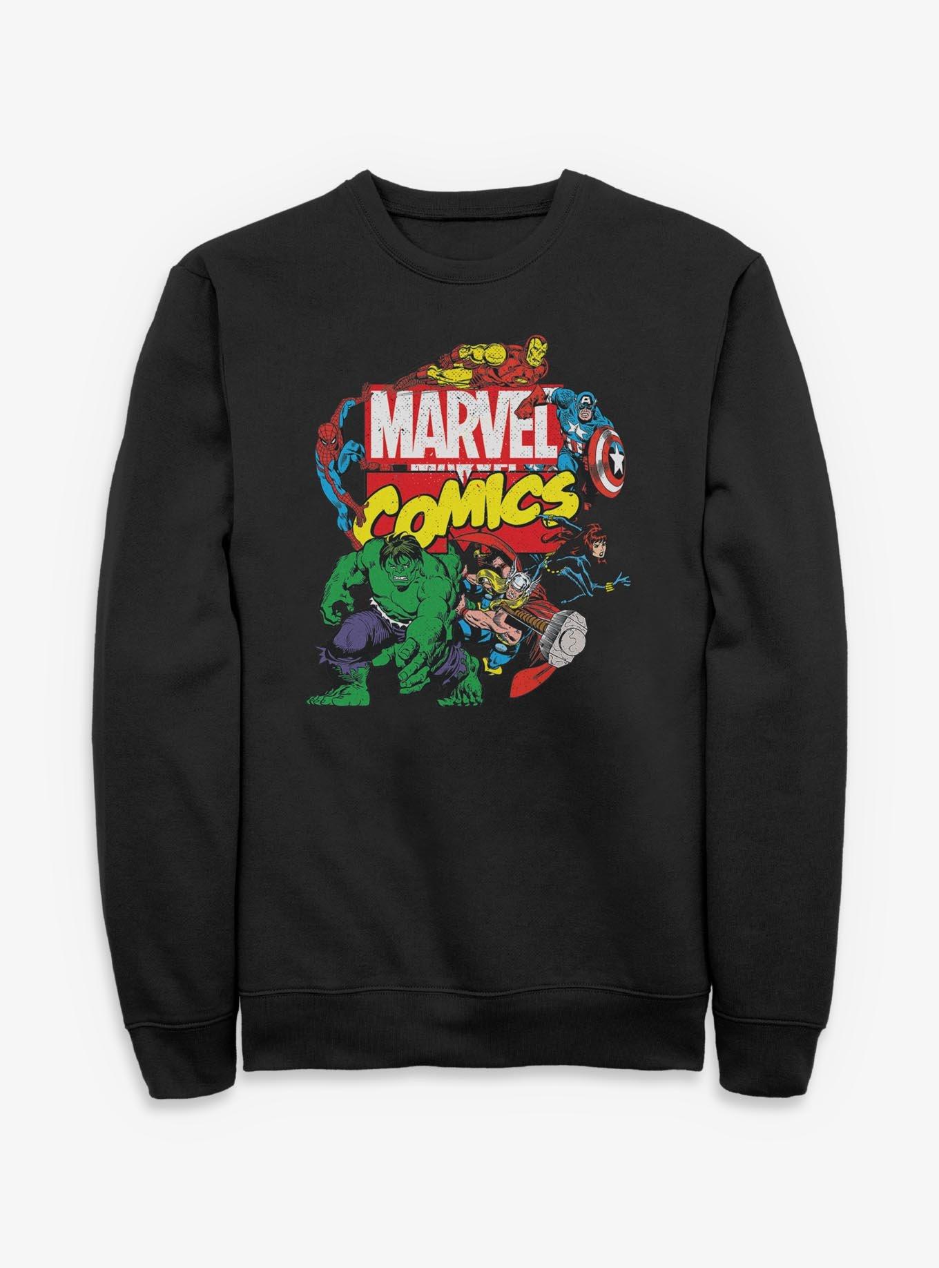 Marvel Classic Logo Avengers Sweatshirt, , hi-res