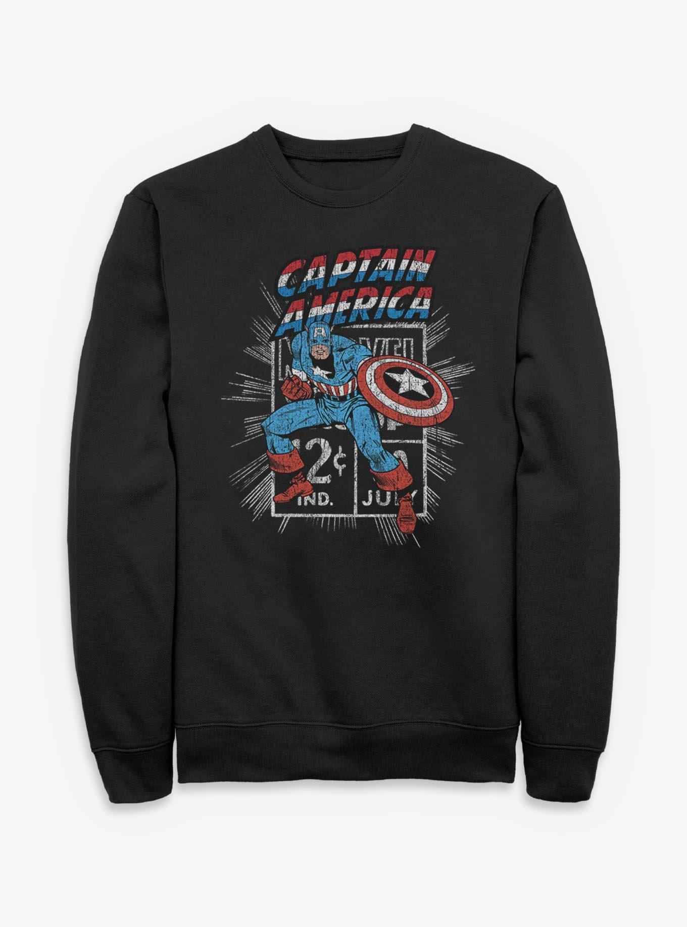 Marvel Captain America Stamp Sweatshirt, , hi-res