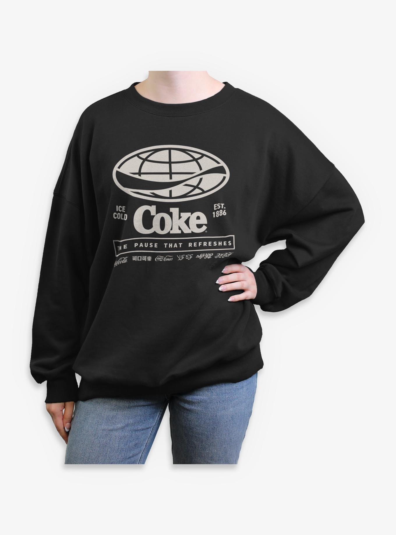 Coca-Cola The Pause That Refreshes Girls Oversized Sweatshirt, , hi-res