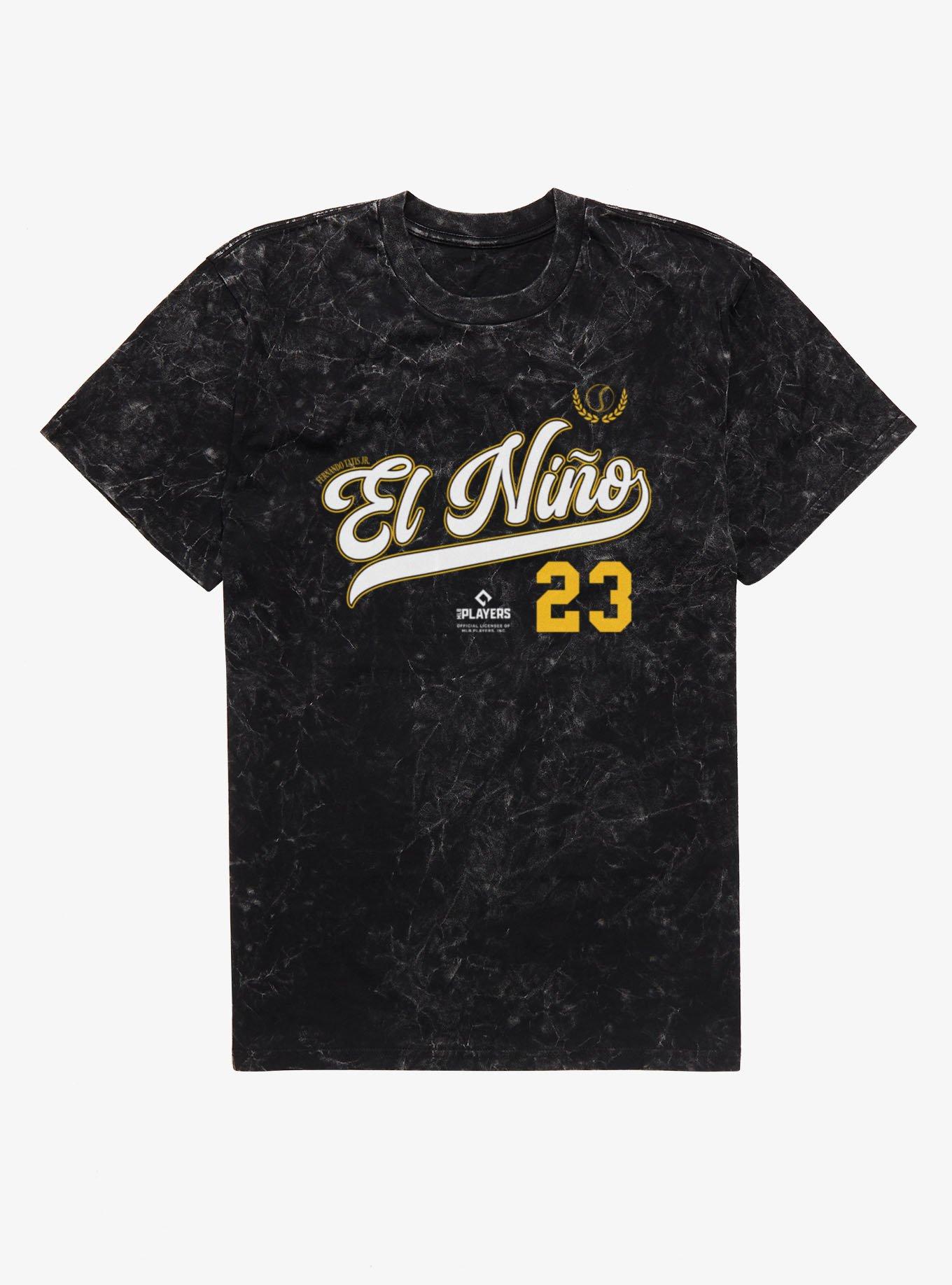 MLB Fernando Tatis Jr. El Nino Rising Swoosh Mineral Wash T-Shirt, , hi-res