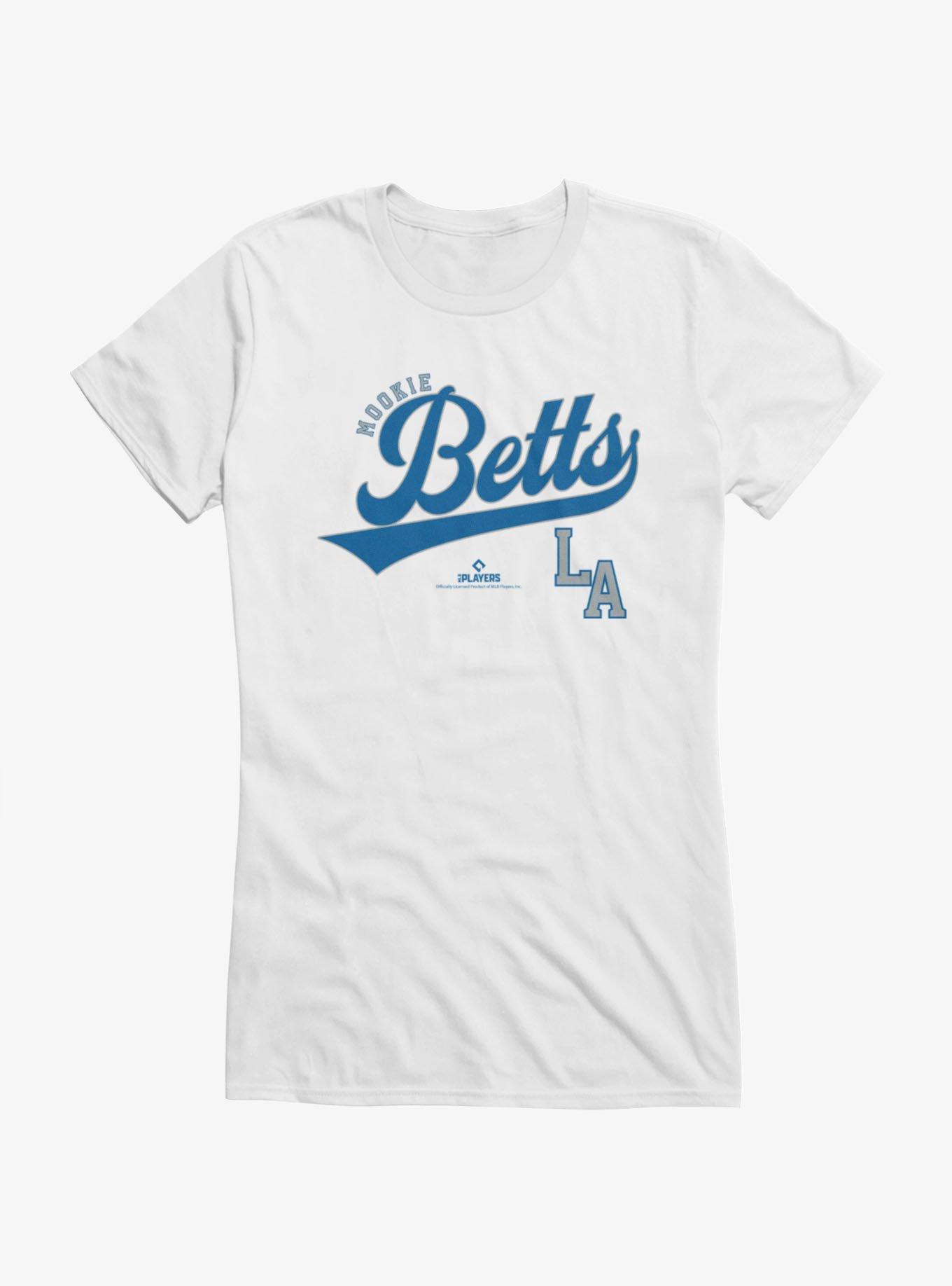 MLB Mookie Betts Swoosh Girls T-Shirt, WHITE, hi-res