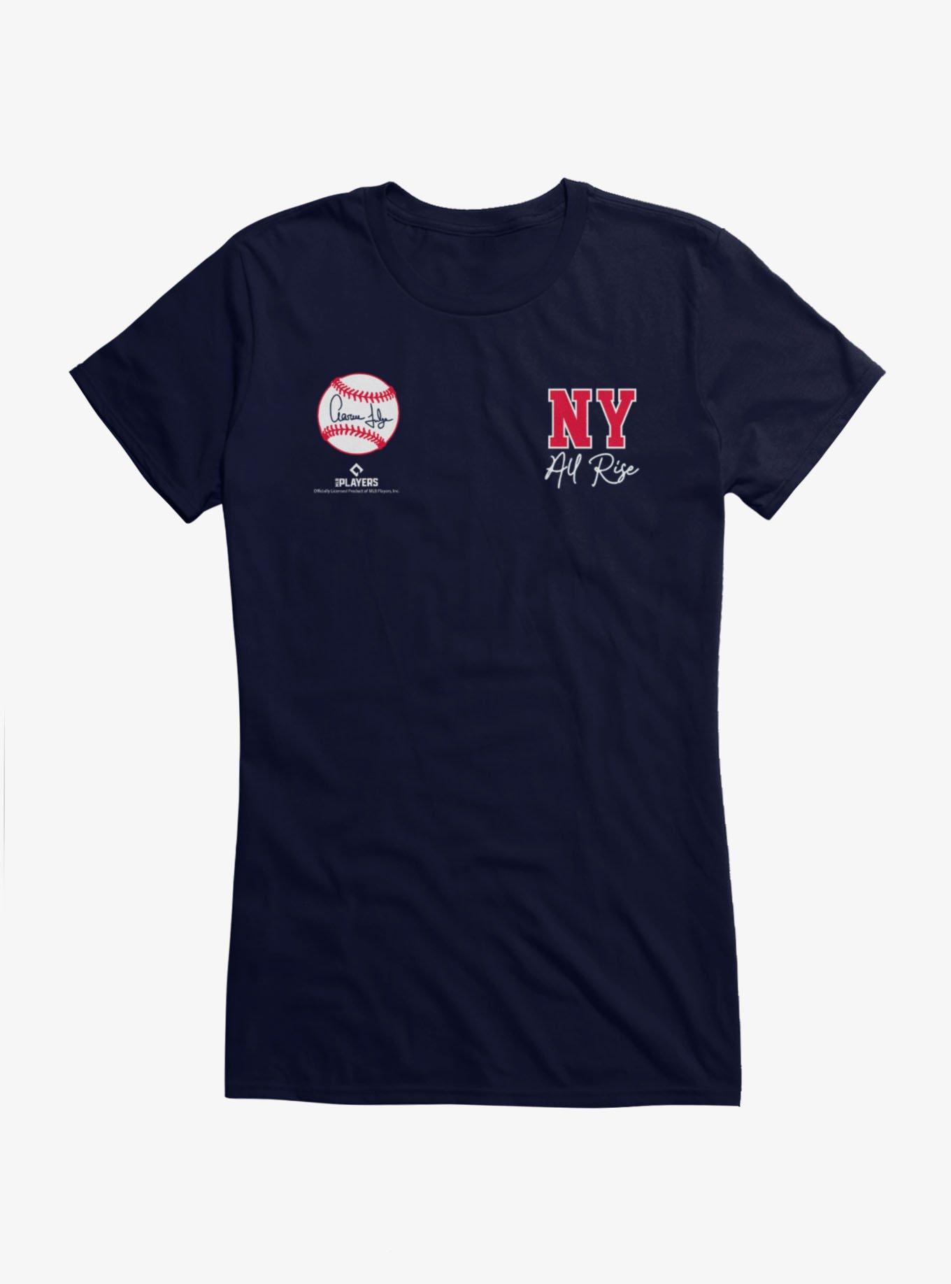 MLB Aaron Judge Baseball Signature NY Girls T-Shirt