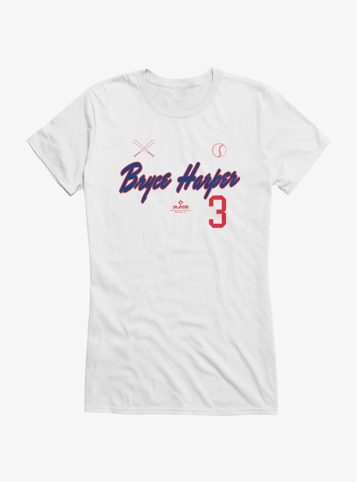 MLB Bryce Harper Icons Girls T-Shirt, WHITE, hi-res