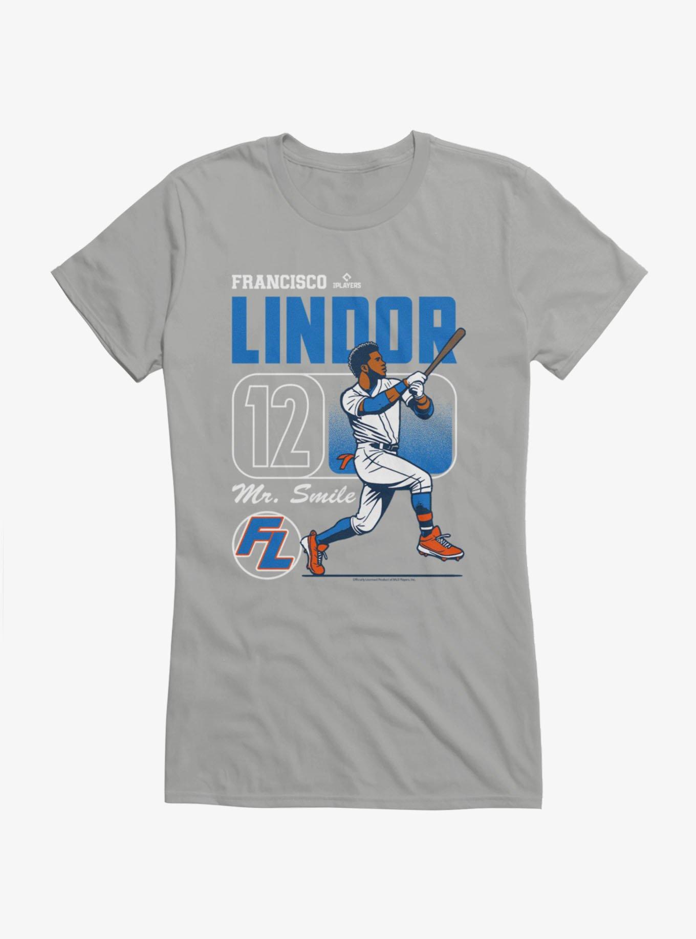 MLB Francisco Lindor 12 Batter Girls T-Shirt, SPORT GRAY, hi-res