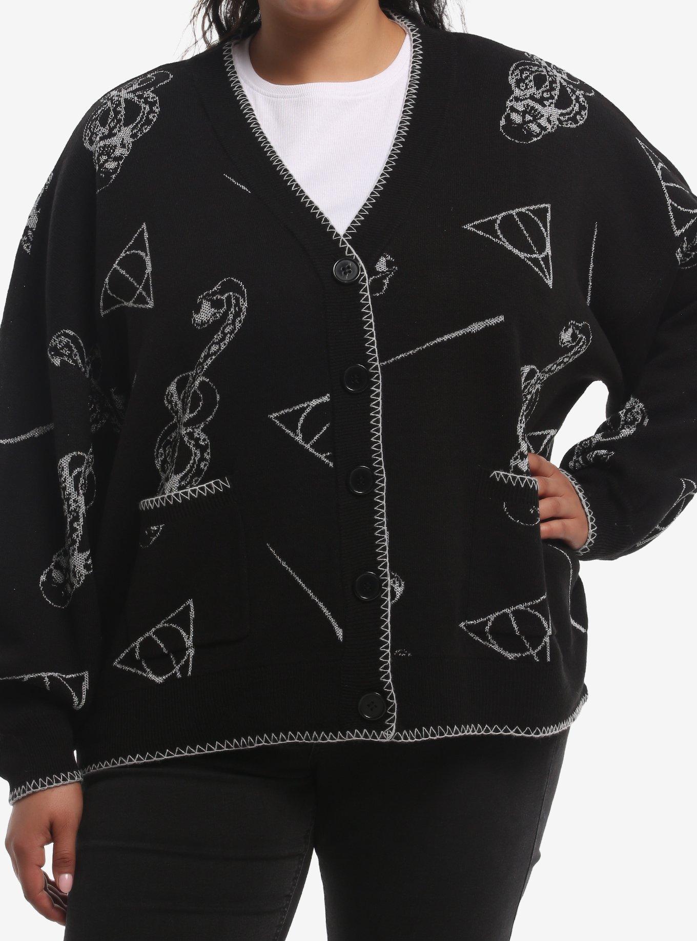 Harry Potter Silver Icons Girls Cardigan Plus Size