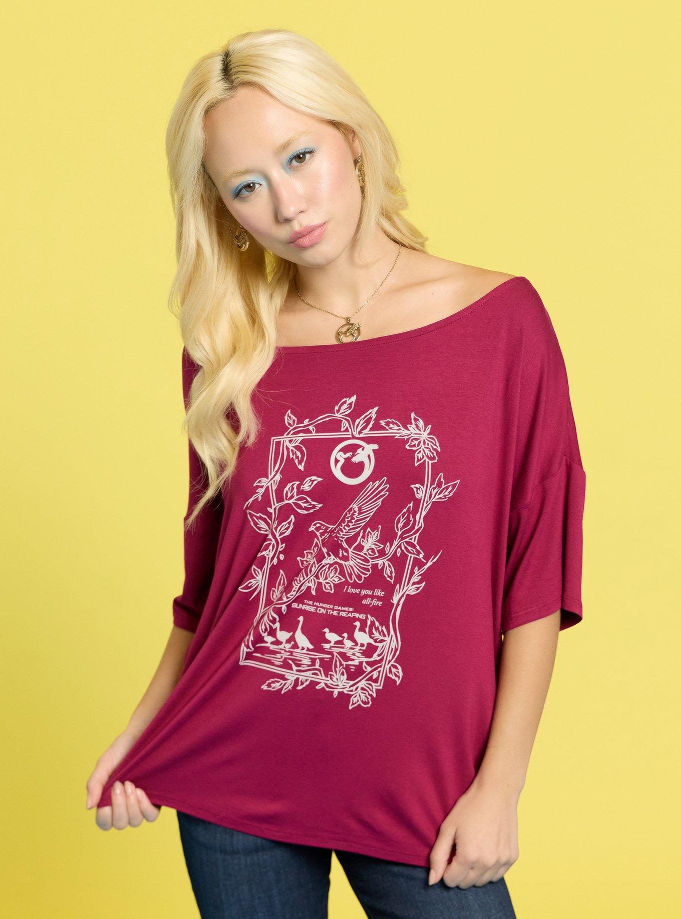 The Hunger Games: Sunrise On The Reaping Lenore Dove Girls Off-Shoulder Top