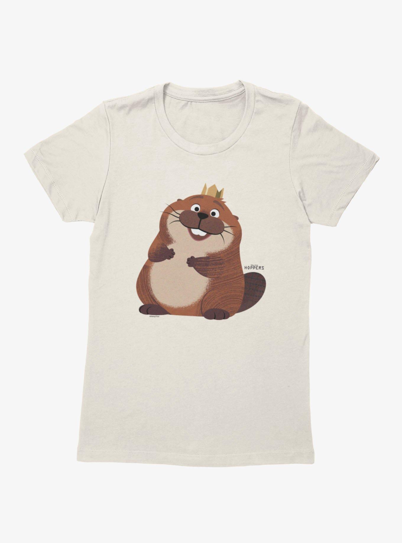 Disney Pixar Hoppers Happy King George Beaver Womens T-Shirt, , hi-res view 1