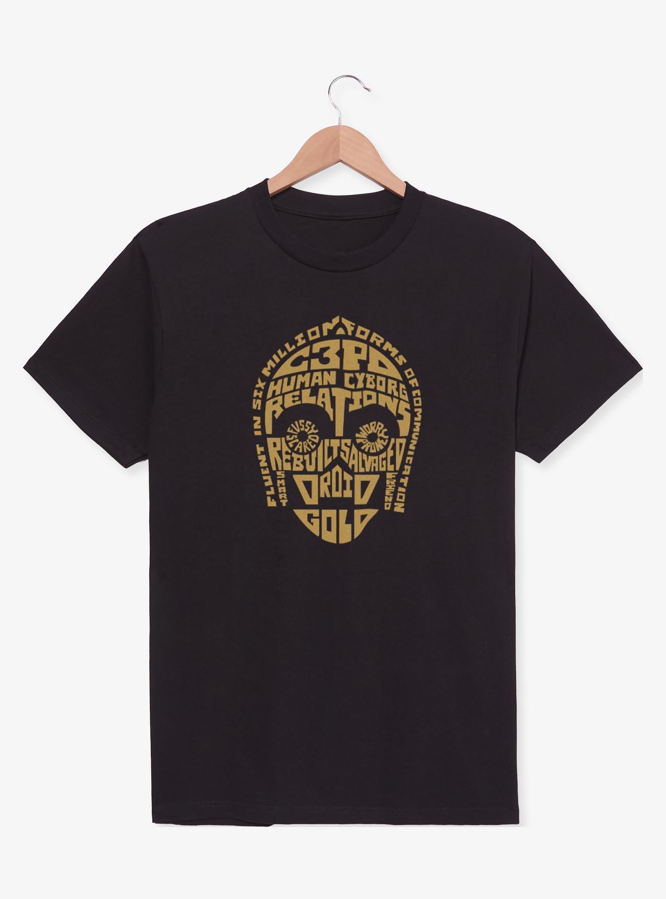 Star Wars C-3PO Word Fill T-Shirt, BLACK, hi-res view 1