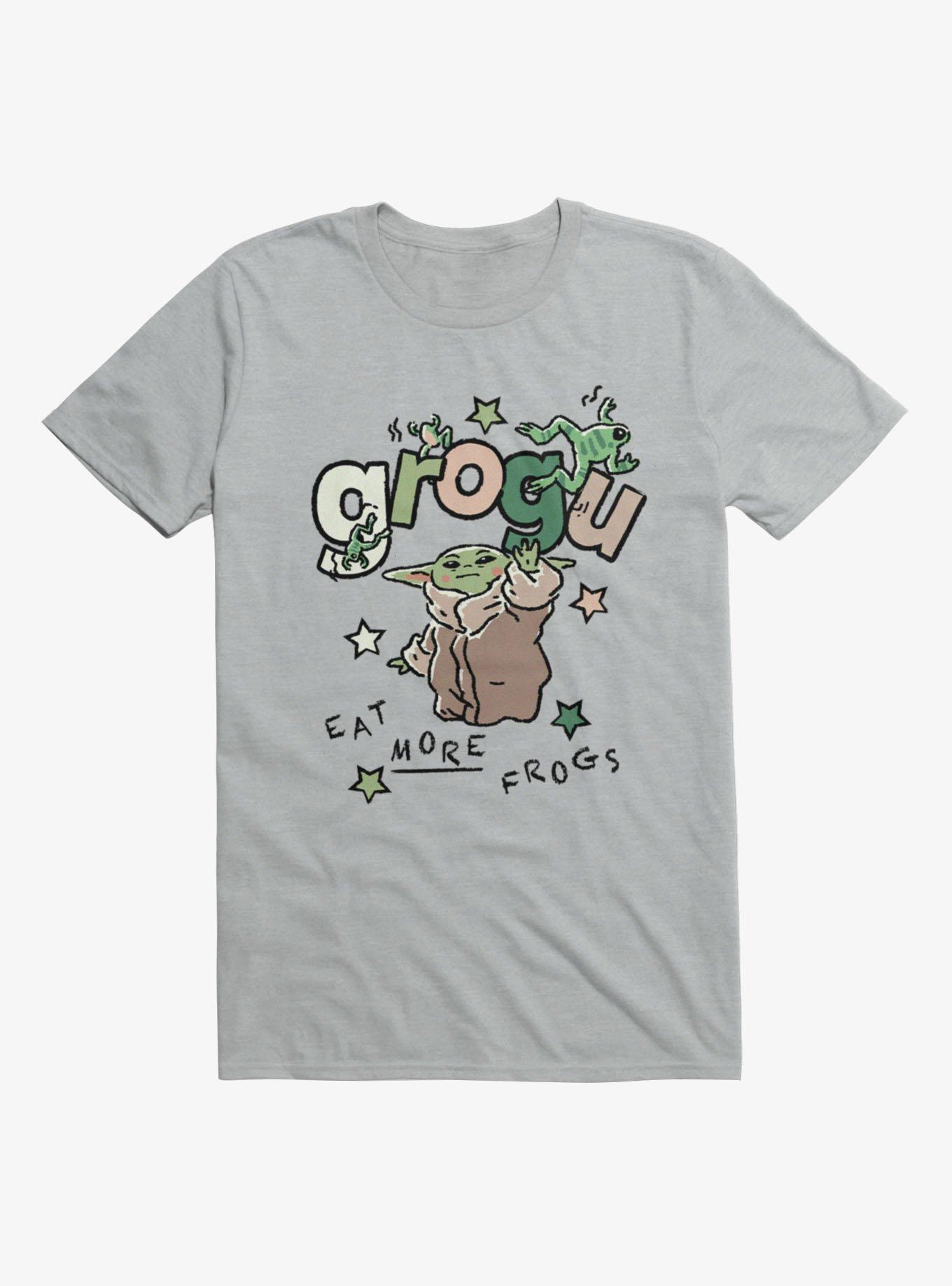 Star Wars The Mandalorian And Grogu Eat More Frog Sketch T-Shirt, , hi-res