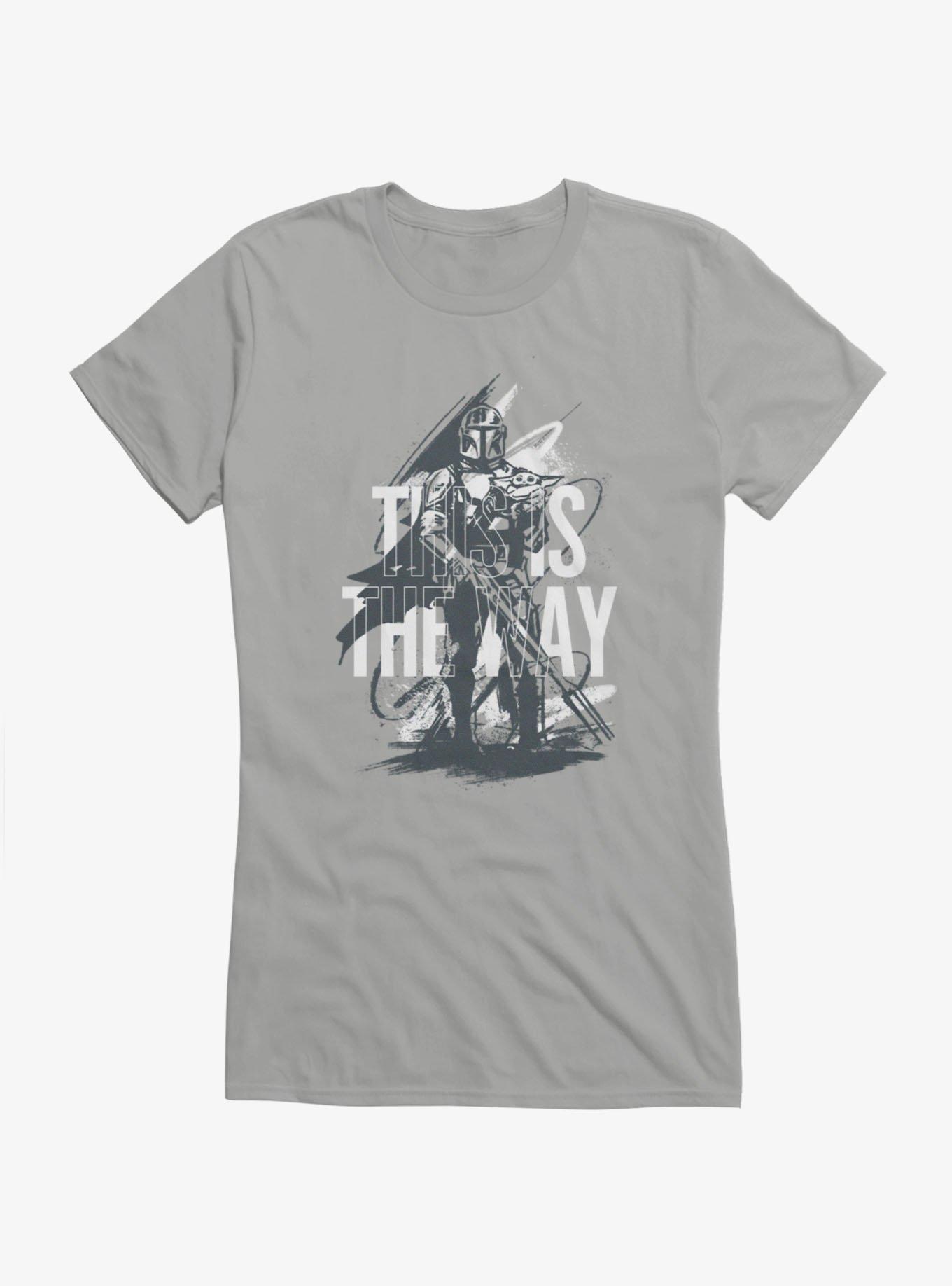 Star Wars The Mandalorian And Grogu This Is The Way Sketch Girls T-Shirt, , hi-res
