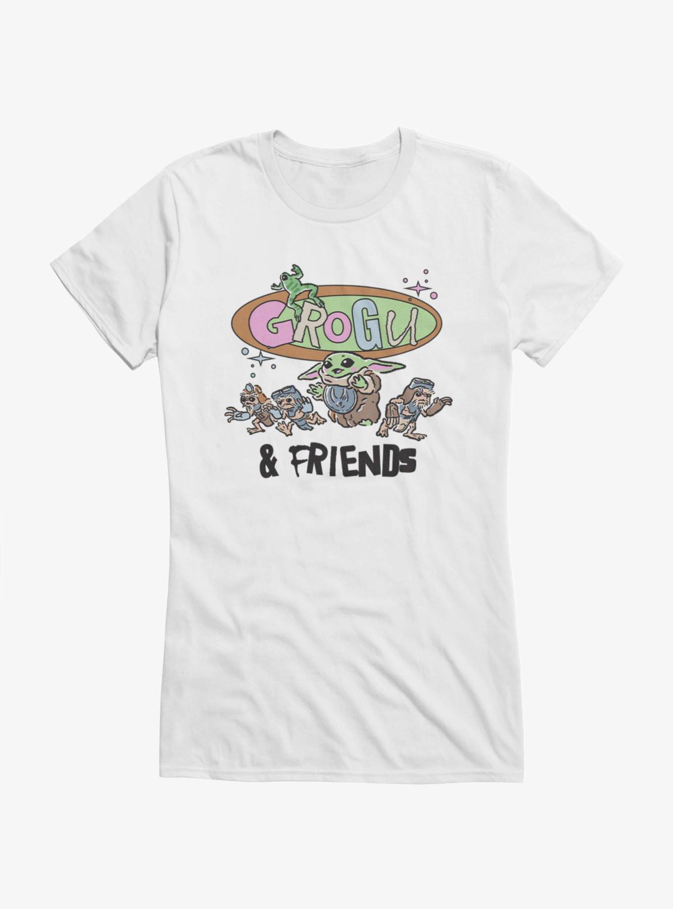 Star Wars The Mandalorian And Grogu And Friends Girls T-Shirt Hot Topic Exclusive, , hi-res