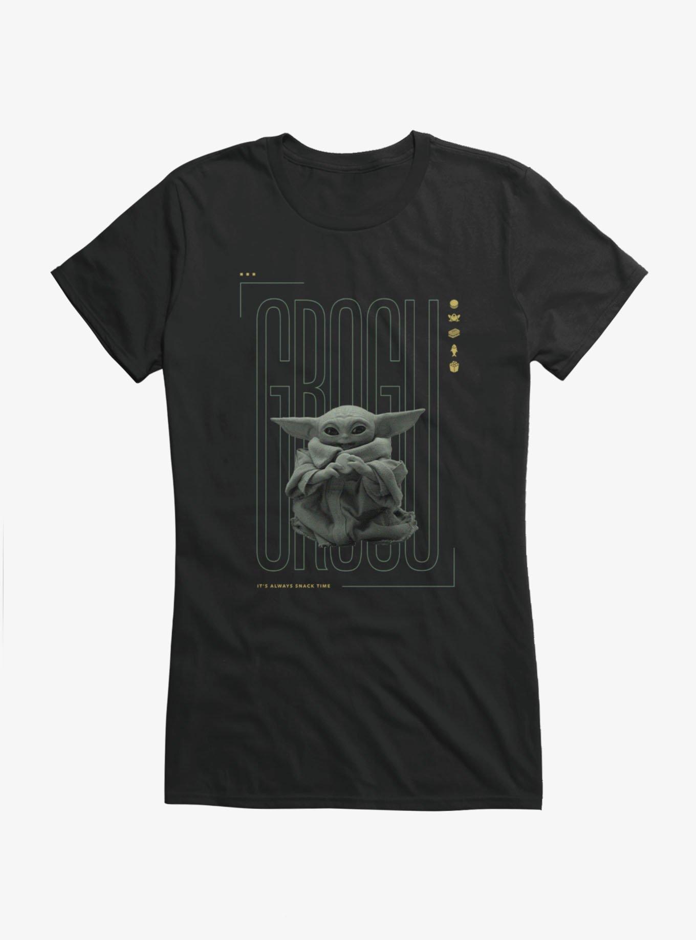 Star Wars The Mandalorian And Grogu Grogu Snacking Girls T-Shirt