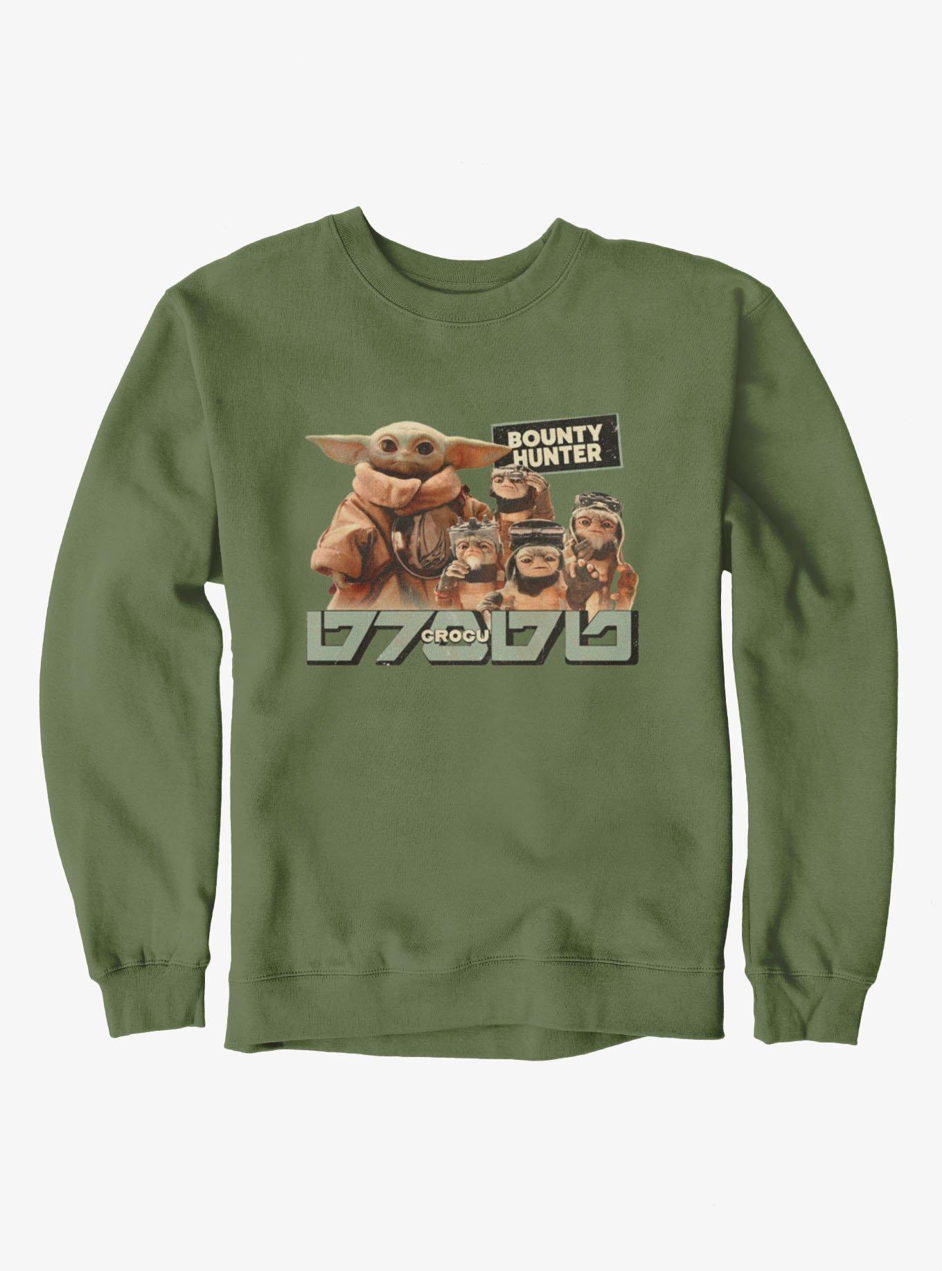 Star Wars The Mandalorian And Grogu Grogu Grogu & Anzellans The Bounty Hunter Sweatshirt, , hi-res