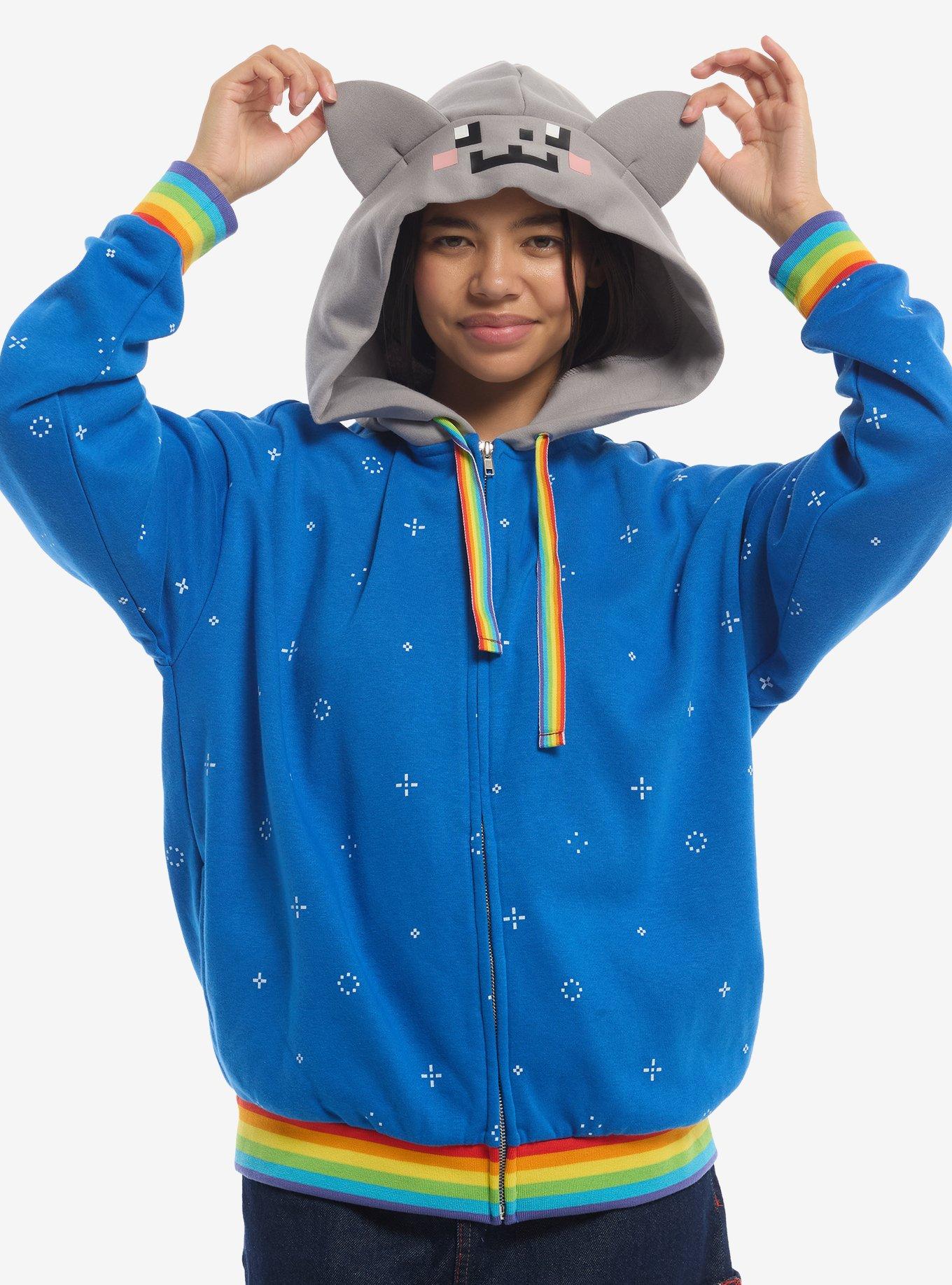 Nyan Cat Plush Ears Girls Hoodie