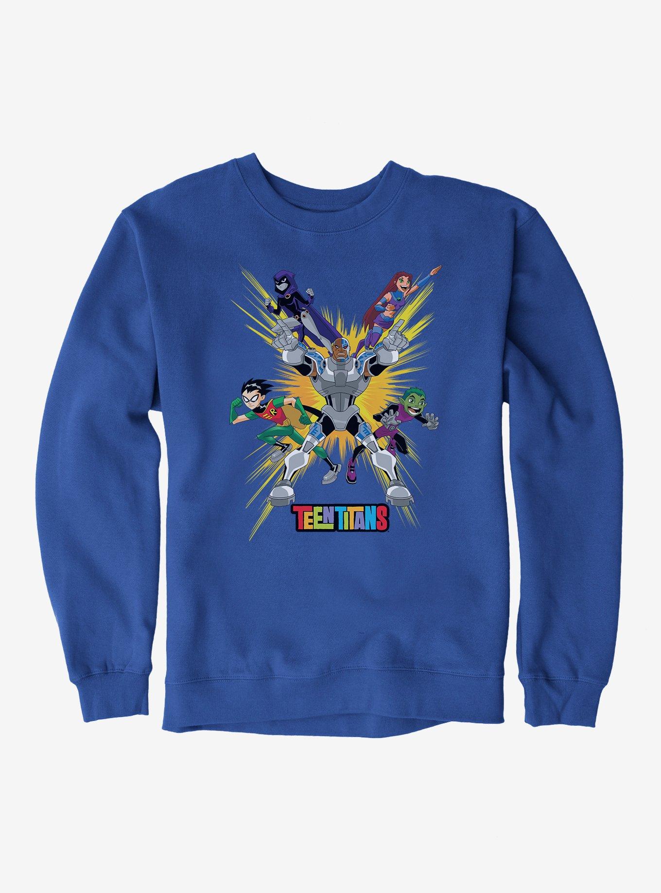 Teen Titans Into Action Sweatshirt, , hi-res