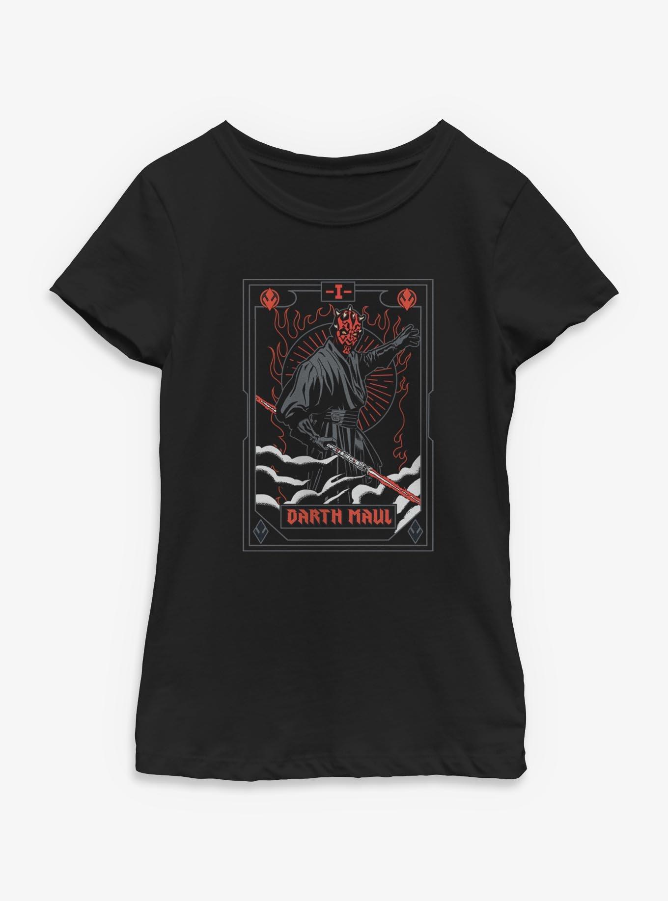 Star Wars Darth Maul Stance Tarot Youth Girls T-Shirt, , hi-res