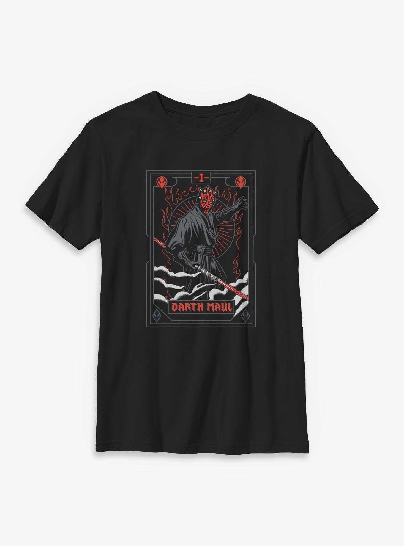 Star Wars Darth Maul Stance Tarot Youth T-Shirt, , hi-res