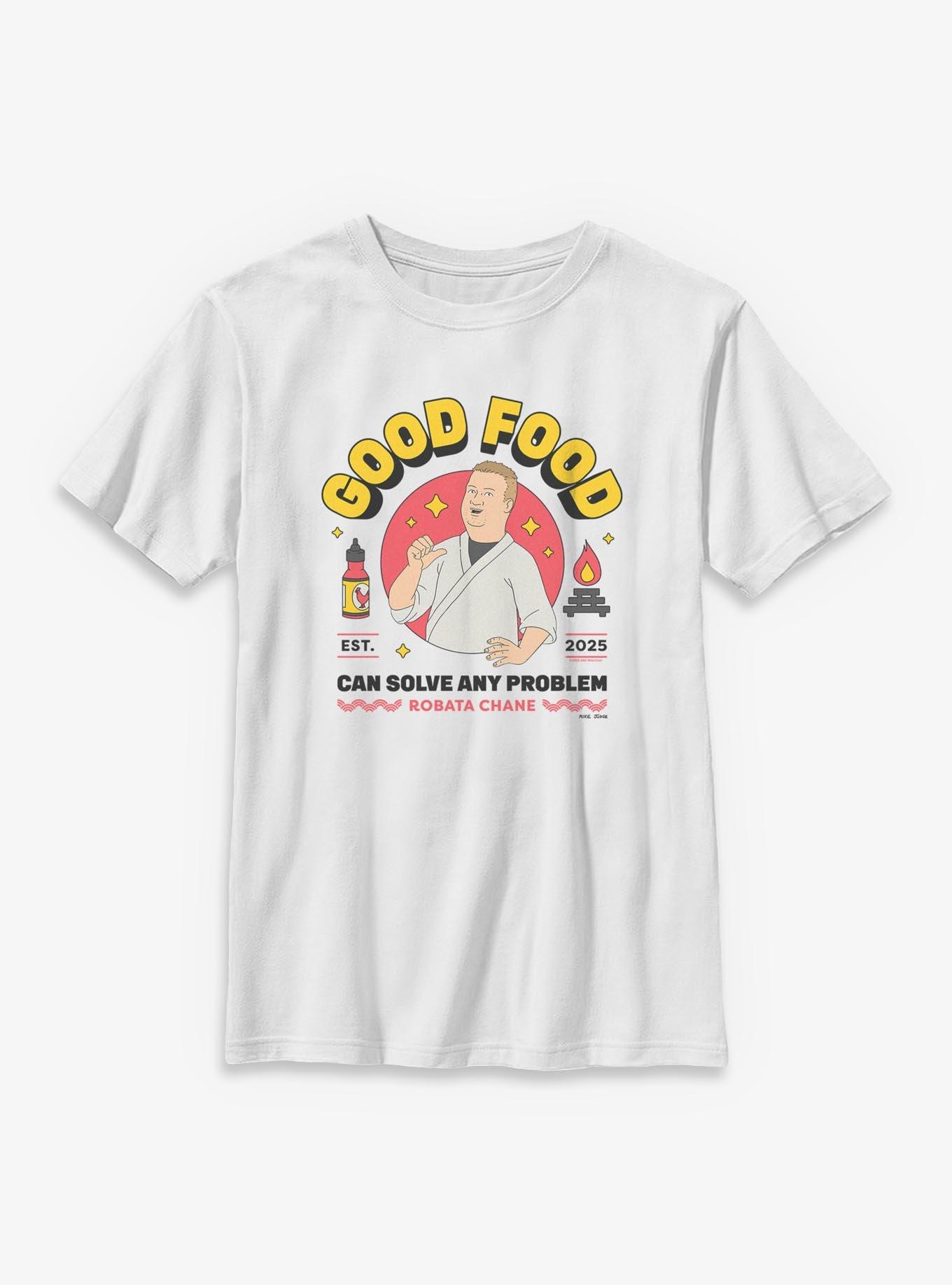 King Of The Hill Good Food Can Solve Any Problem Robata Chane Youth T-Shirt, , hi-res